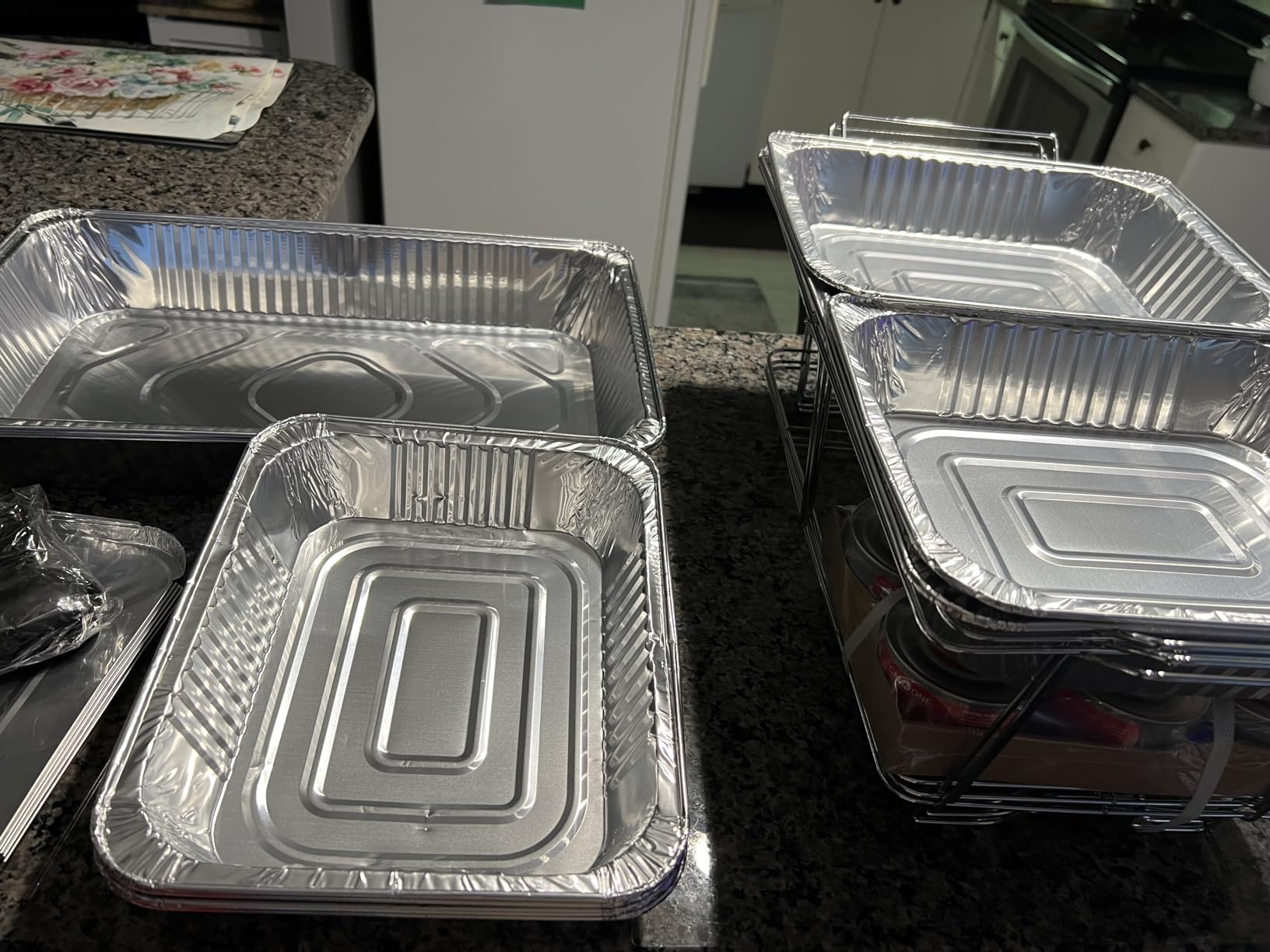 Large Full Size 33-Pcs Disposable Chaffing Buffet with-Covers, Utensils, Fuel Cans – Premium Chafing Dish Set for Events, Parties, Catering customer photo 1