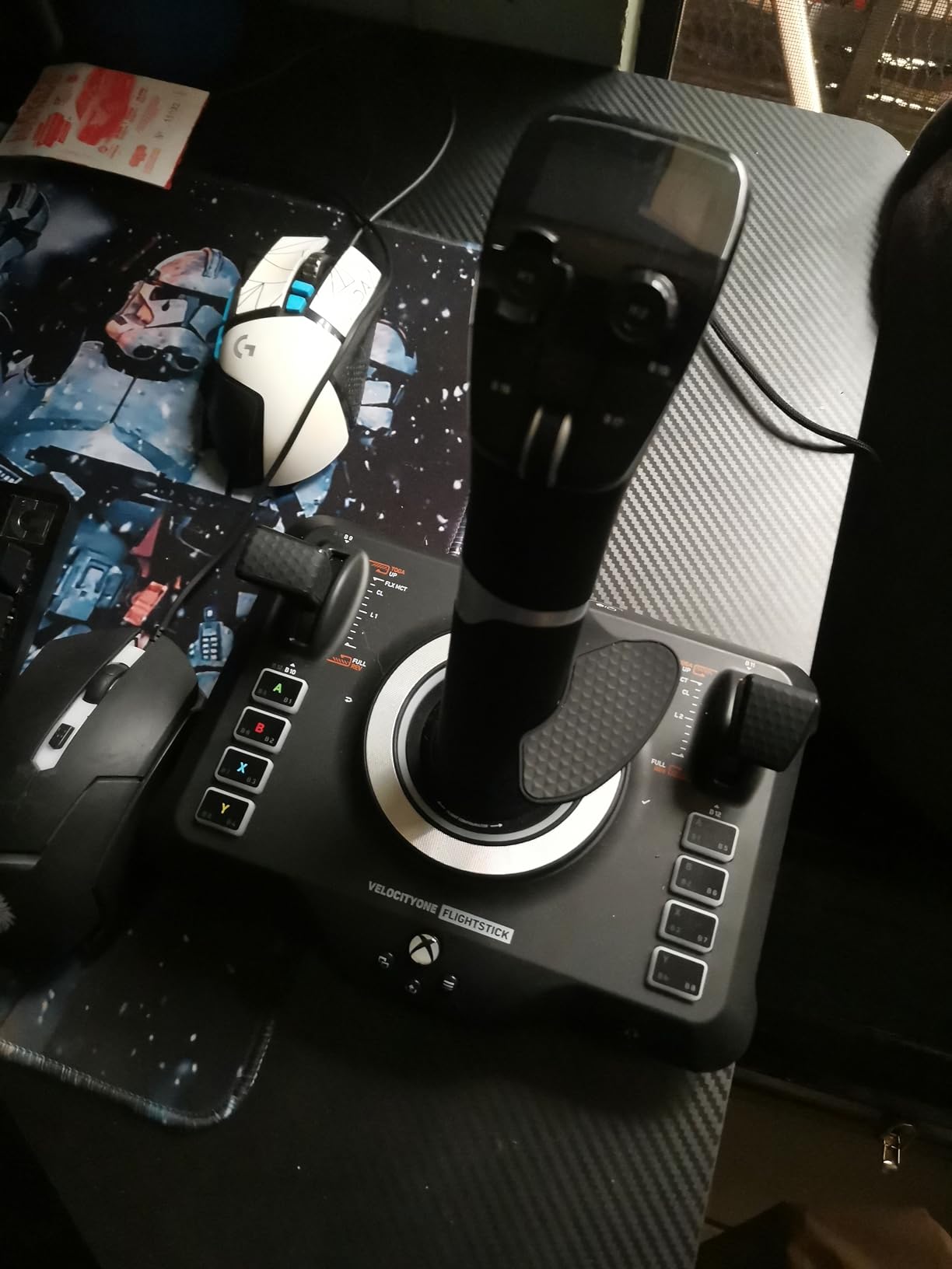 Turtle Beach VelocityOne Flightstick Universal Sim Controller, Xbox, PC | Xbox Series X|S, Xbox One, Joystick for Air & Space Combat Simulation, 27 Programmable Buttons, Hall-Effect Axes, Black customer photo 2