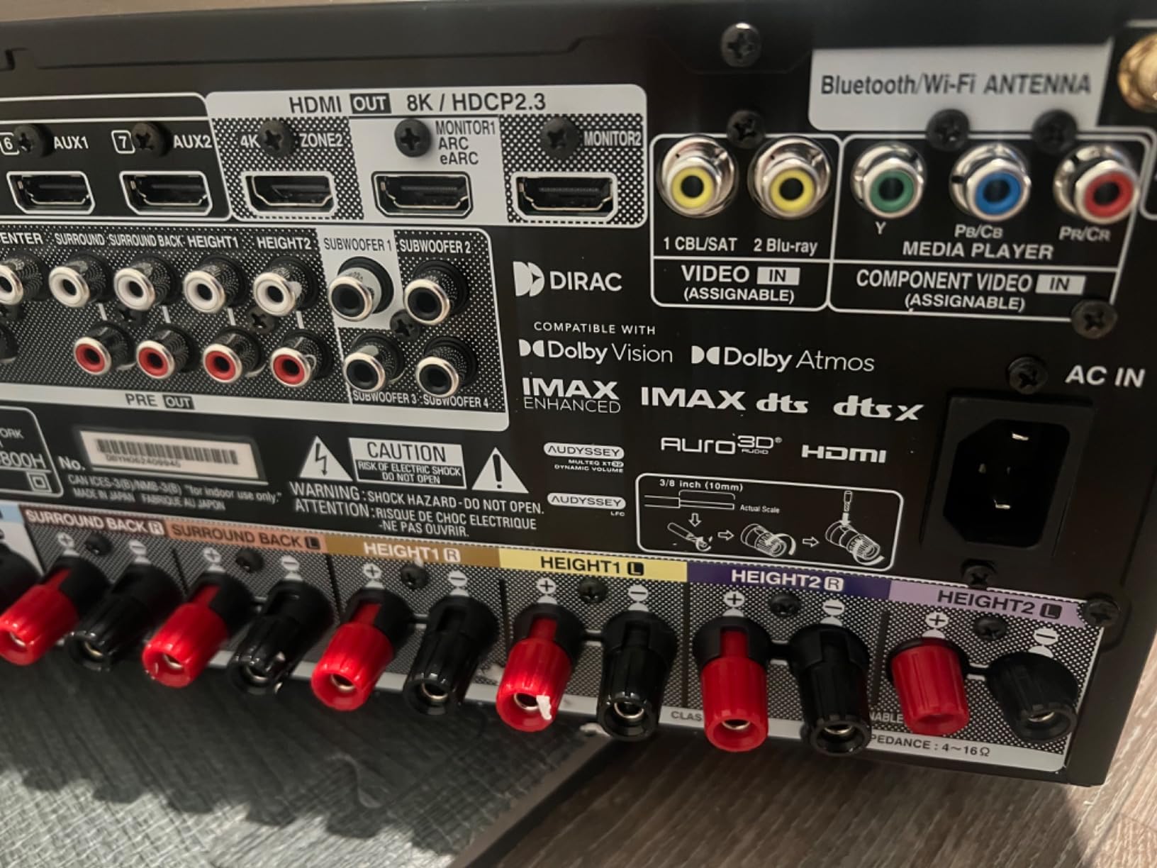 Denon AVR-X4800H 9.4 Ch Home Theater AV Receiver, 8K UHD, 125W x 9 customer photo 2