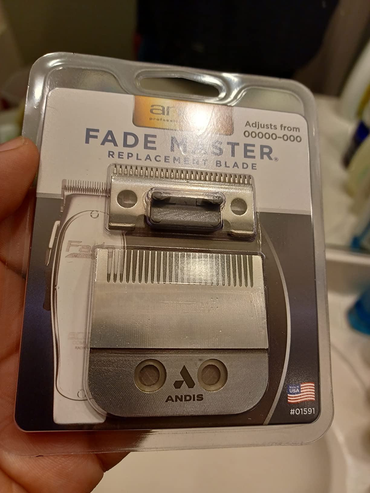 Andis 01815 Master Adjustable Blade Hair Clipper, 14000 SPM, Silver customer photo 1