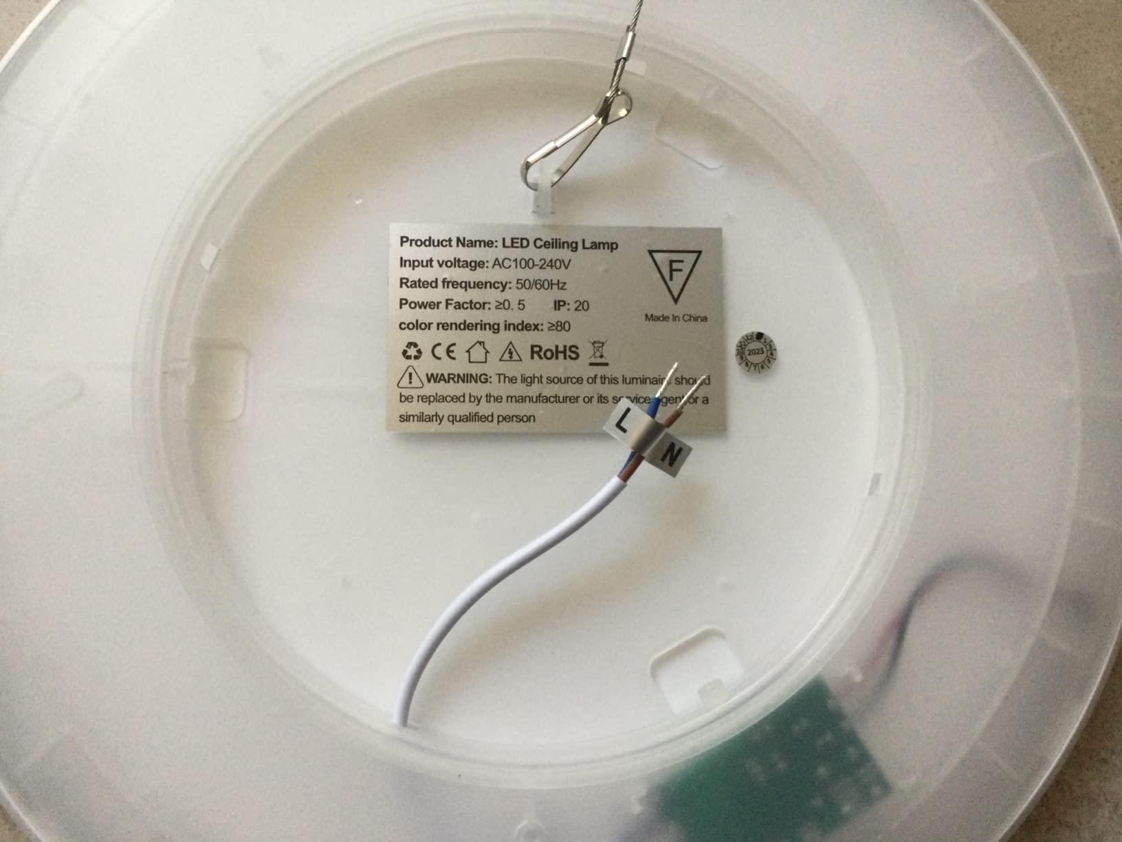 Motion Sensor Ceiling Light Wired - 12 Inch Motion Activated Flush Mount Lighting Fixture - 24W LED Ceiling Light for Closet, Hallway, Porch, Laundry, Garage, Basements - 5000K White customer photo 1
