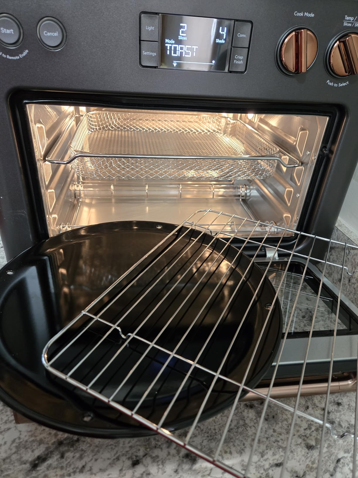 Café Couture Air Fryer Toaster Oven, 14 Modes, WiFi, Large, Crisp Finish customer photo 1