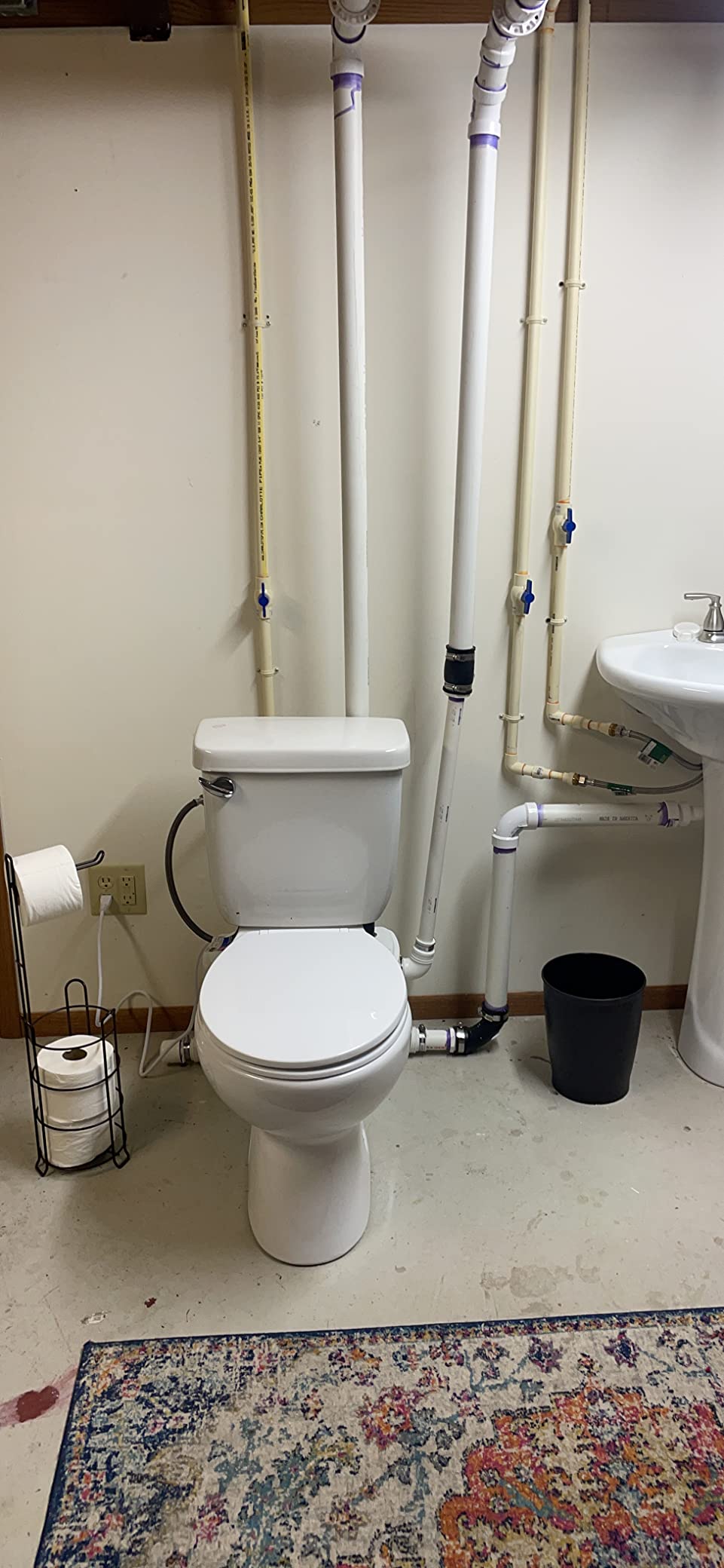SUPERFLO 600W Macerating Toilet for Basement,Upflush Toilet System customer photo 2