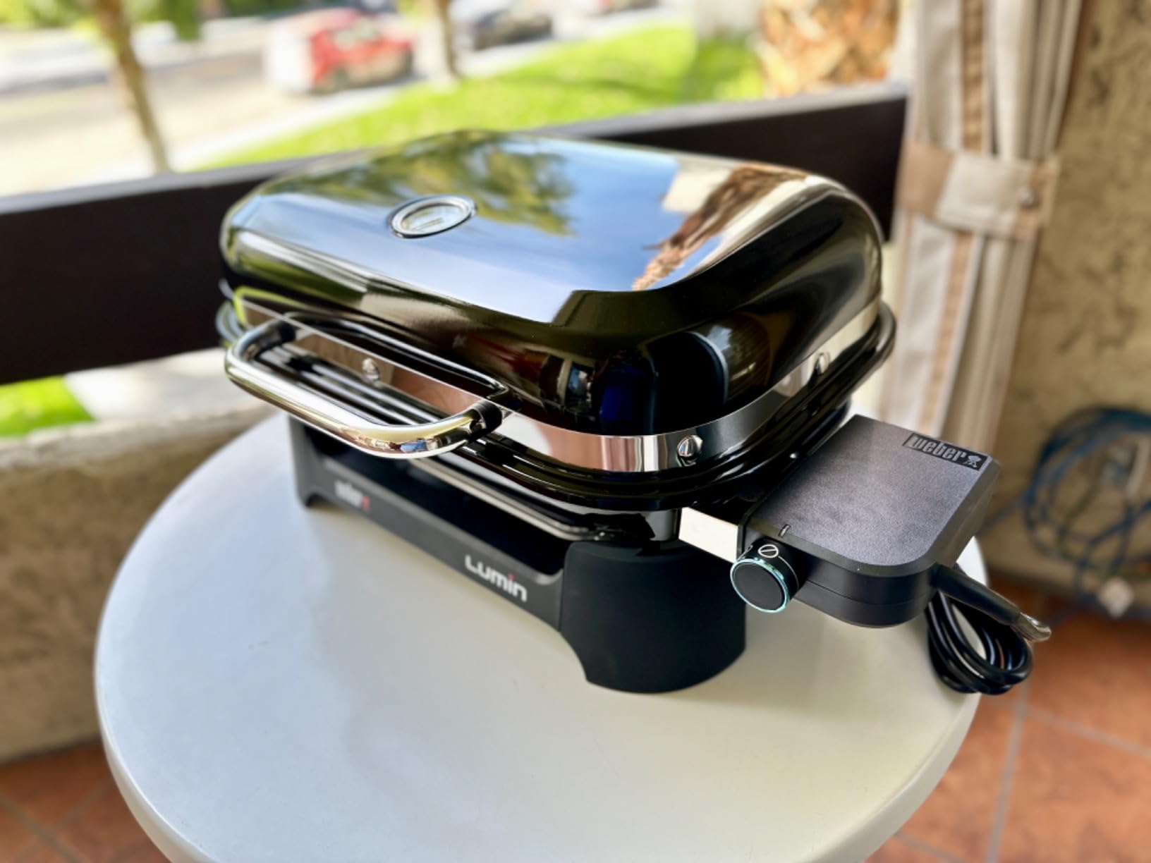 Weber® Lumin Compact Portable Grill, Electric Grill, Outdoor Grill, Black customer photo 2