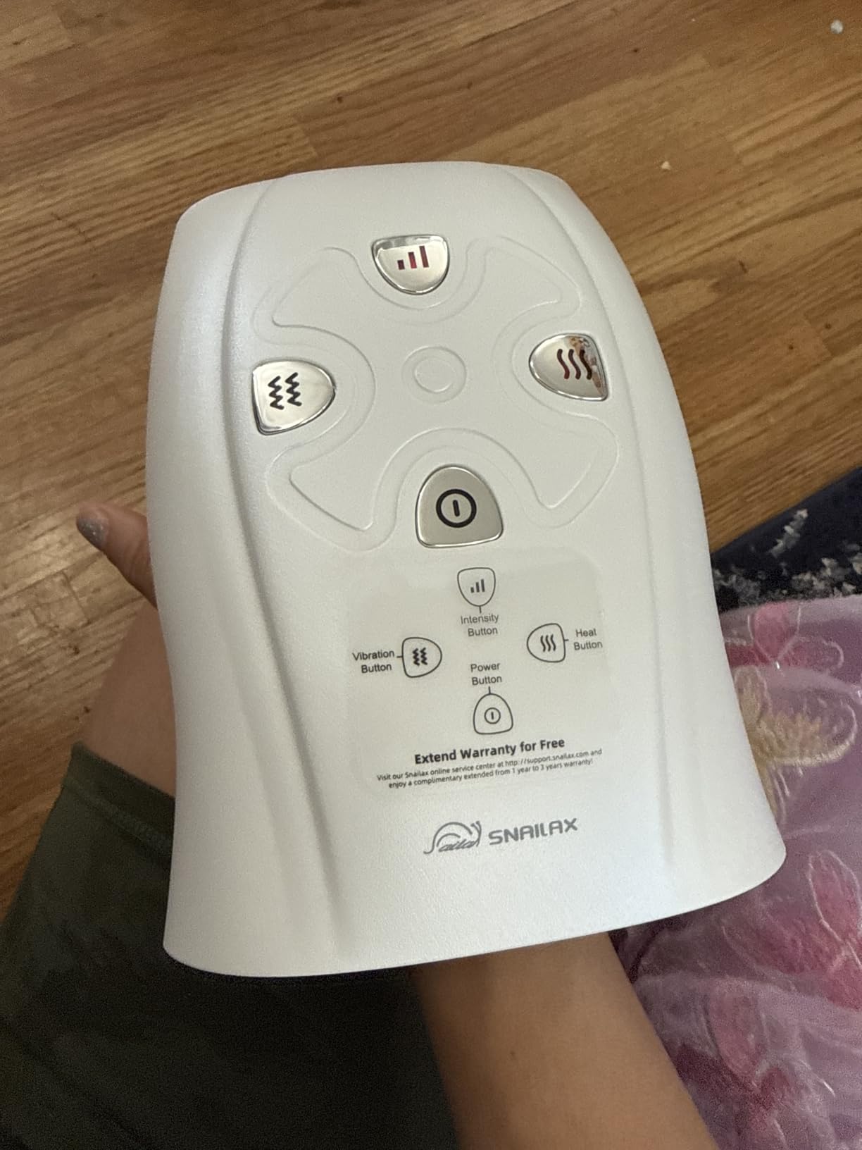 Snailax Cordless Hand Massager with Heat and Compression, FSA Eligible customer photo 1