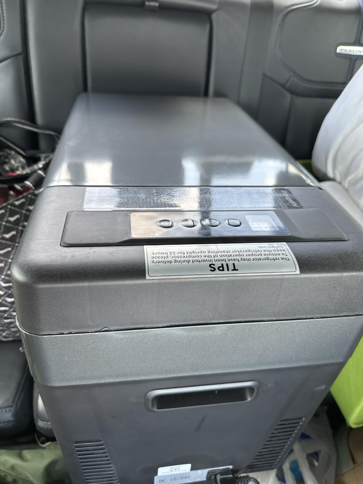 BougeRV 12v refrigerator 30 Quart, -8℉~50℉ Portable Freezer for Car, Black customer photo 2