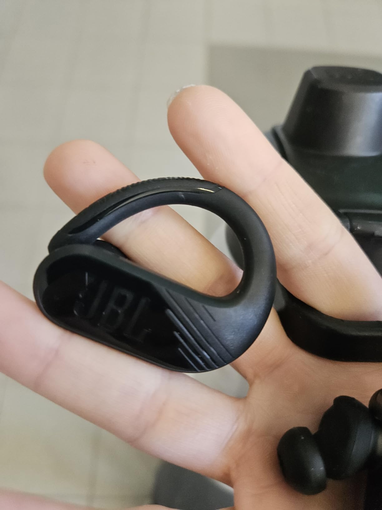 JBL Endurance Peak 3 - Dust and Water Proof (IP68) True Wireless Active Earbuds, JBL Pure Bass Sound, Up to 50 Total Hours of Playback with Speed Charge, Ambient Aware & Talk Thru (White) customer photo 2