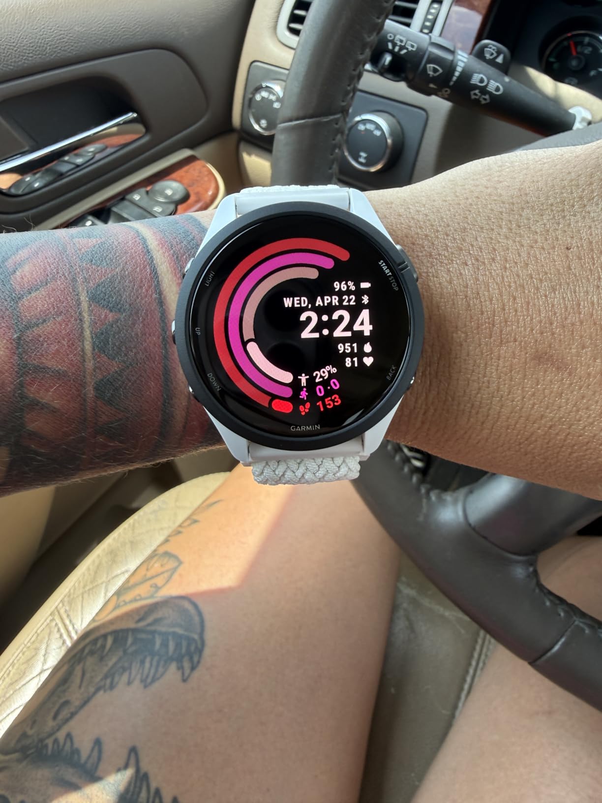 Garmin Forerunner® 265S, Running Smartwatch, 42mm, Black/Amp Yellow customer photo 1