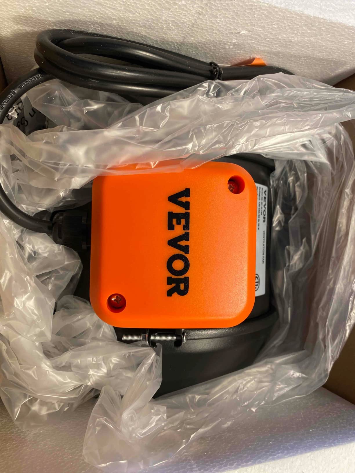 VEVOR Inline Duct Fan, 4-Inch 205 CFM with Temperature Humidity Controller, Quiet EC-Motor Ventilation Exhaust Fan for Cooling Booster, Grow Tents, Hydroponics customer photo 2