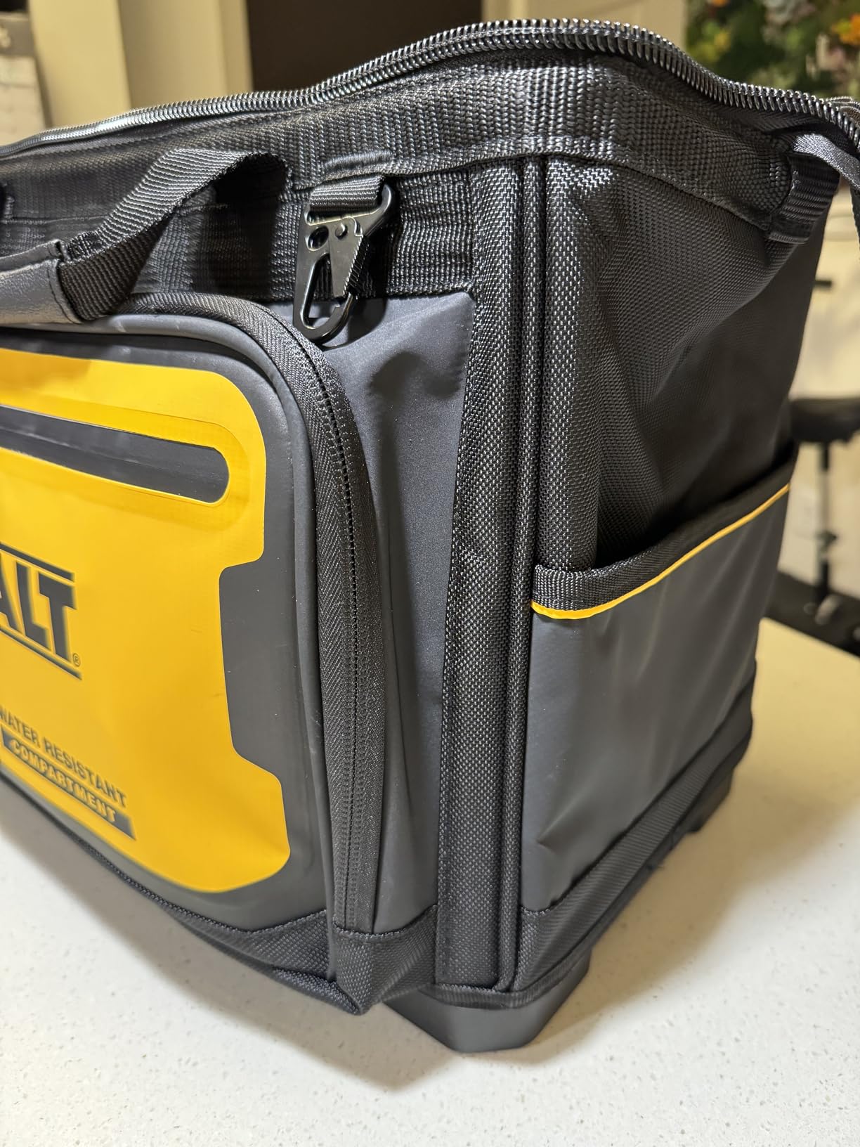 DEWALT Tool Bag, Water Resistant, Hard Bottom, 16-inch, Professional Tool Tote (DWST560103) customer photo 2