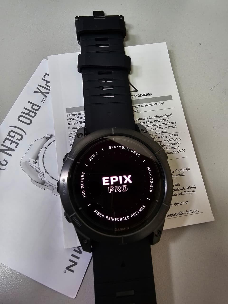 Garmin epix Pro (Gen 2) Sapphire, High Performance Smartwatch, 47mm, Black customer photo 2