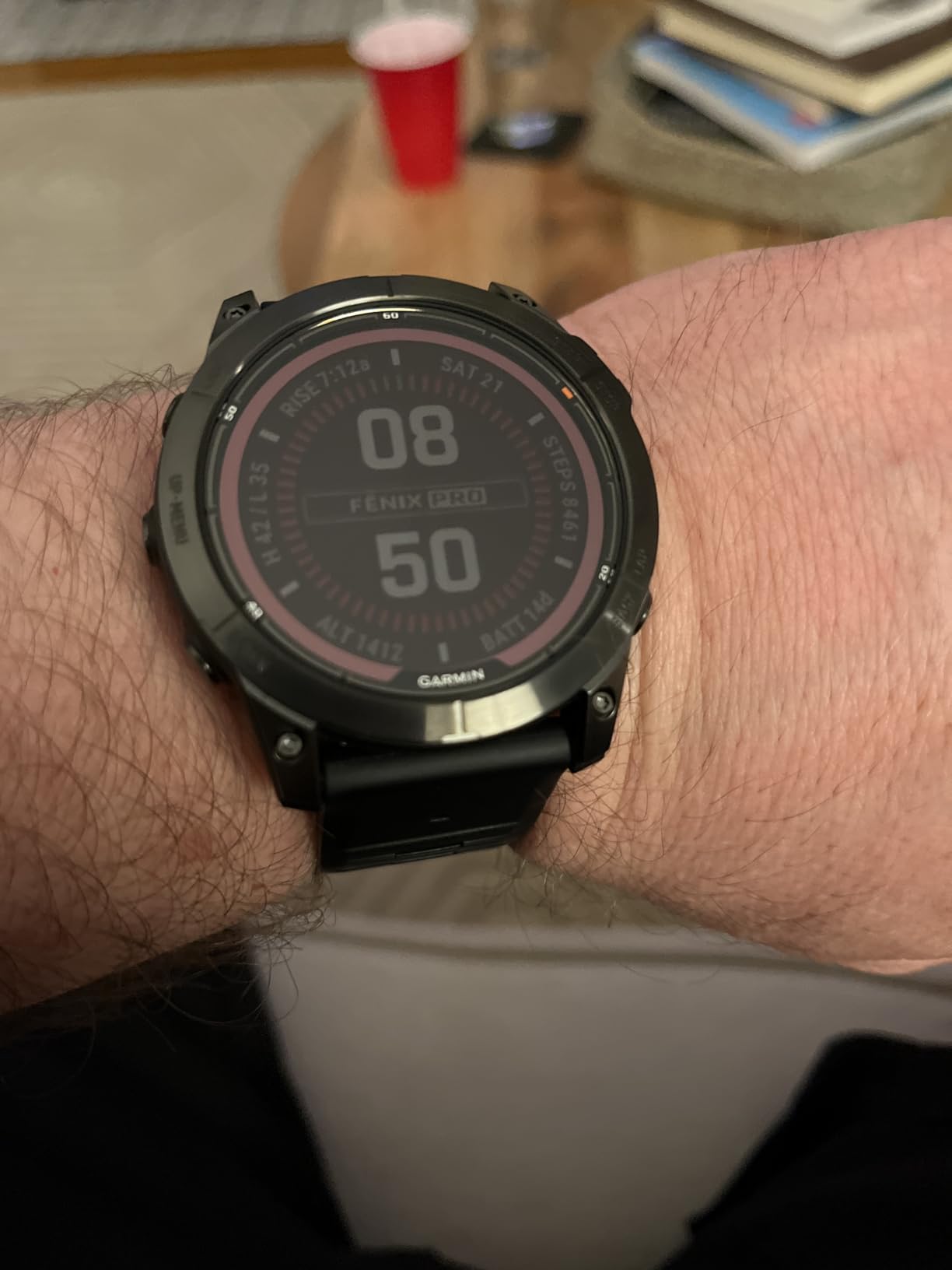 Garmin fēnix 7 Pro Solar, Multisport GPS Smartwatch, Built-in Flashlight, Solar Charging Capability, Black customer photo 2