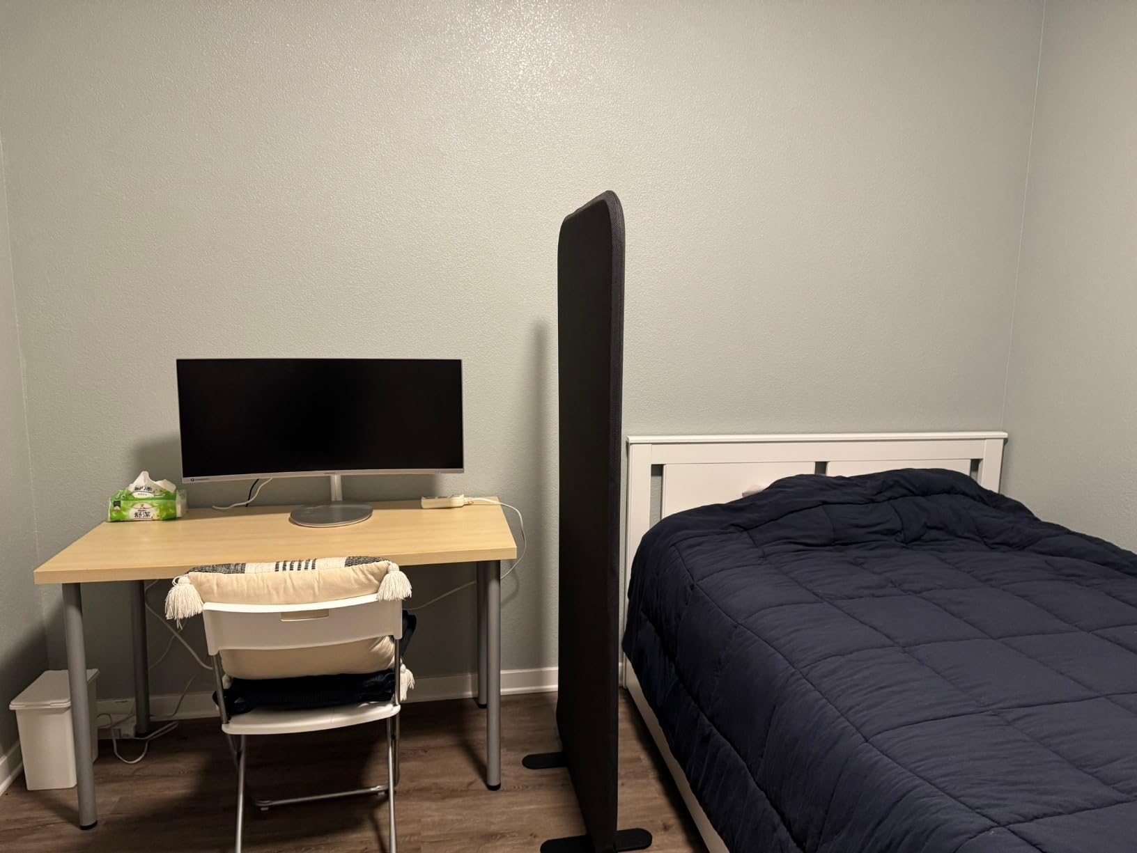DECOLAB Standing Room Dividers, Portable Panel Wall 29x65 inch, Steel customer photo 1