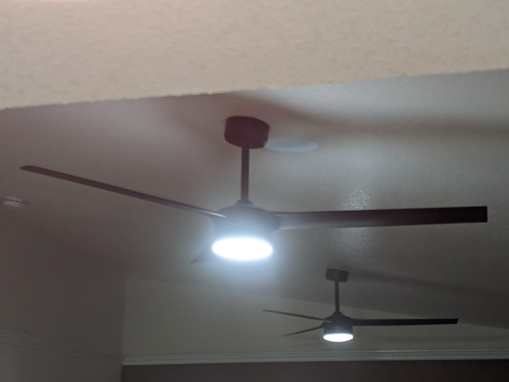 cumilo 52 inch Smart Ceiling Fans with Light and Remote Control,Dimmable LED Lights Silent DC Motor,Control via WIFI Alexa Google App,Outdoor Indoor Modern Ceiling Fans for Living Room Patio customer photo 1