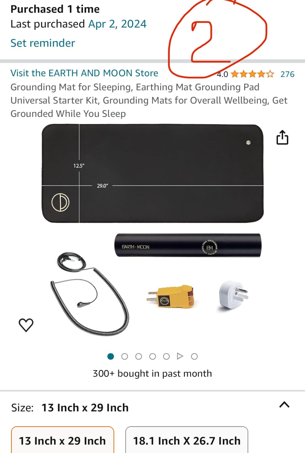 Grounding Mat for Feet (13x29in) – Earth Connected Wellness for Pain Relief, Muscle Tension & Relaxation – Travel Size Grounding Pad with Outlet Tester by Earth and Moon customer photo 2