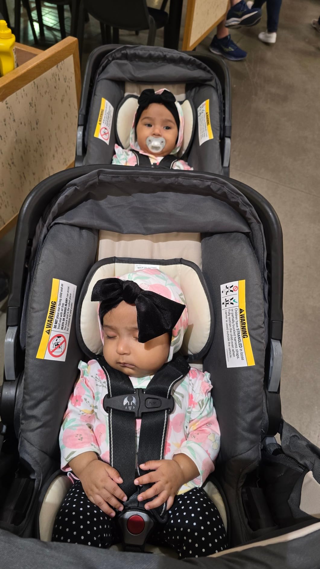 Baby Trend Sit N' Stand Double Stroller & 2 EZ-Lift Car Seats, Modern Khaki customer photo 2