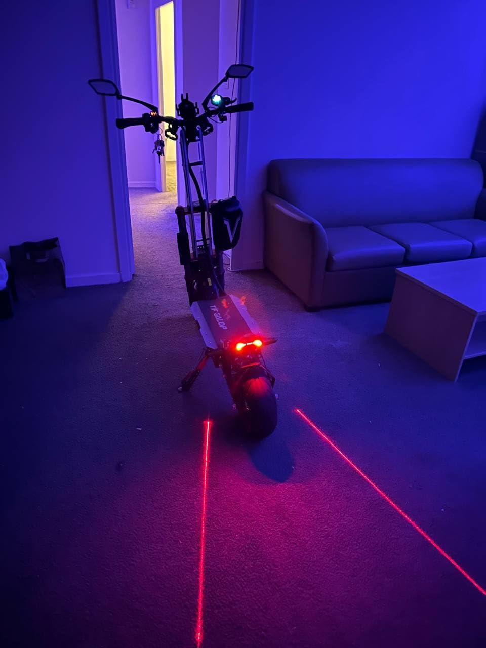 Electric Scooter Adult K8 6000w Dual Motor, Max Speed 50MPH Range 70 Miles, 12 Inch Street Tires Commuter Dual Suspension E-Scooter with Seat and RGB Light customer photo 1