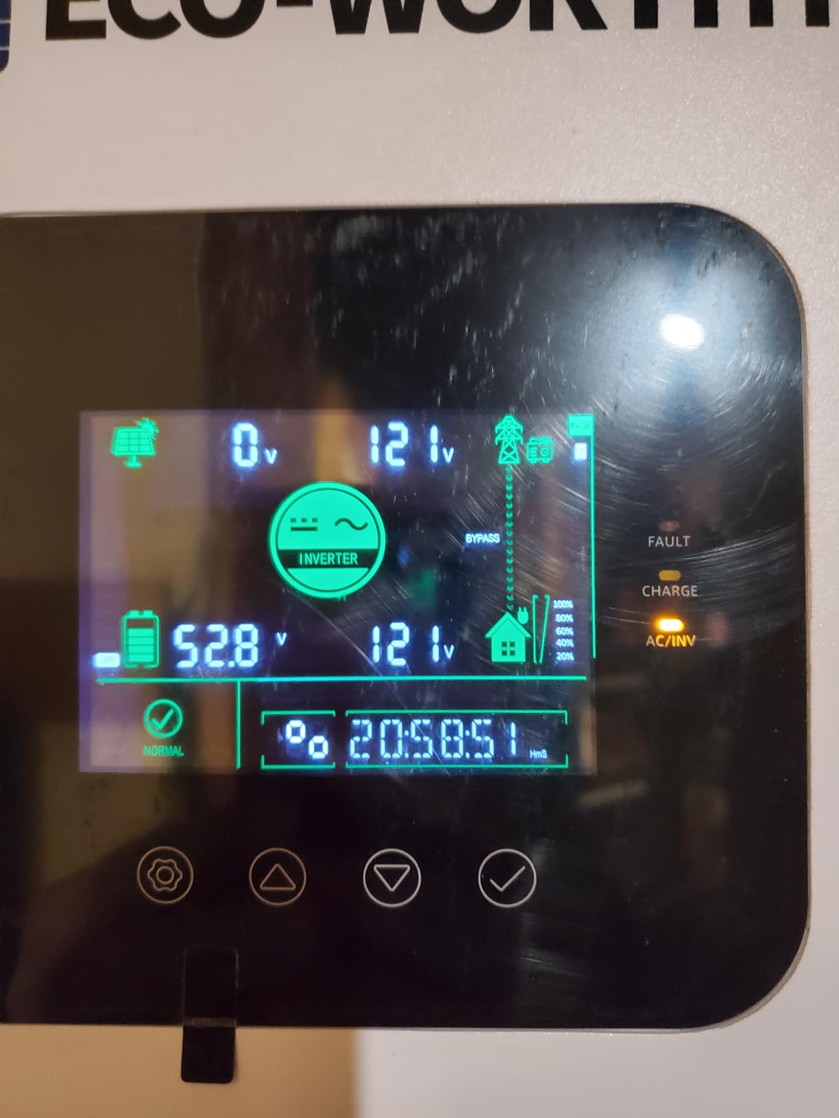 ECO-WORTHY UL1741 5000W 48V Solar Inverter Charger, 48V DC to 120V AC,Inversor Solar Built in 100A MPPT Solar Charge Controller,40A AC Charger,Work with Lead Acid/LiFePO4,Home Backup customer photo 1
