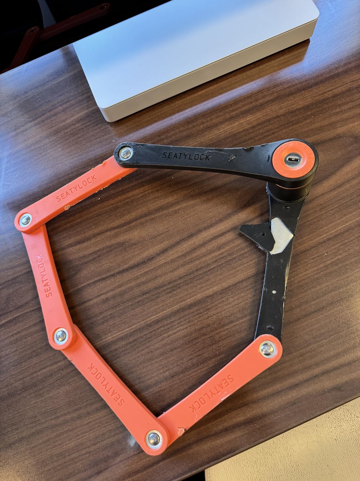 Seatylock FoldyLock Compact Lightweight Patented Folding Bike Lock 33.5 in customer photo 2
