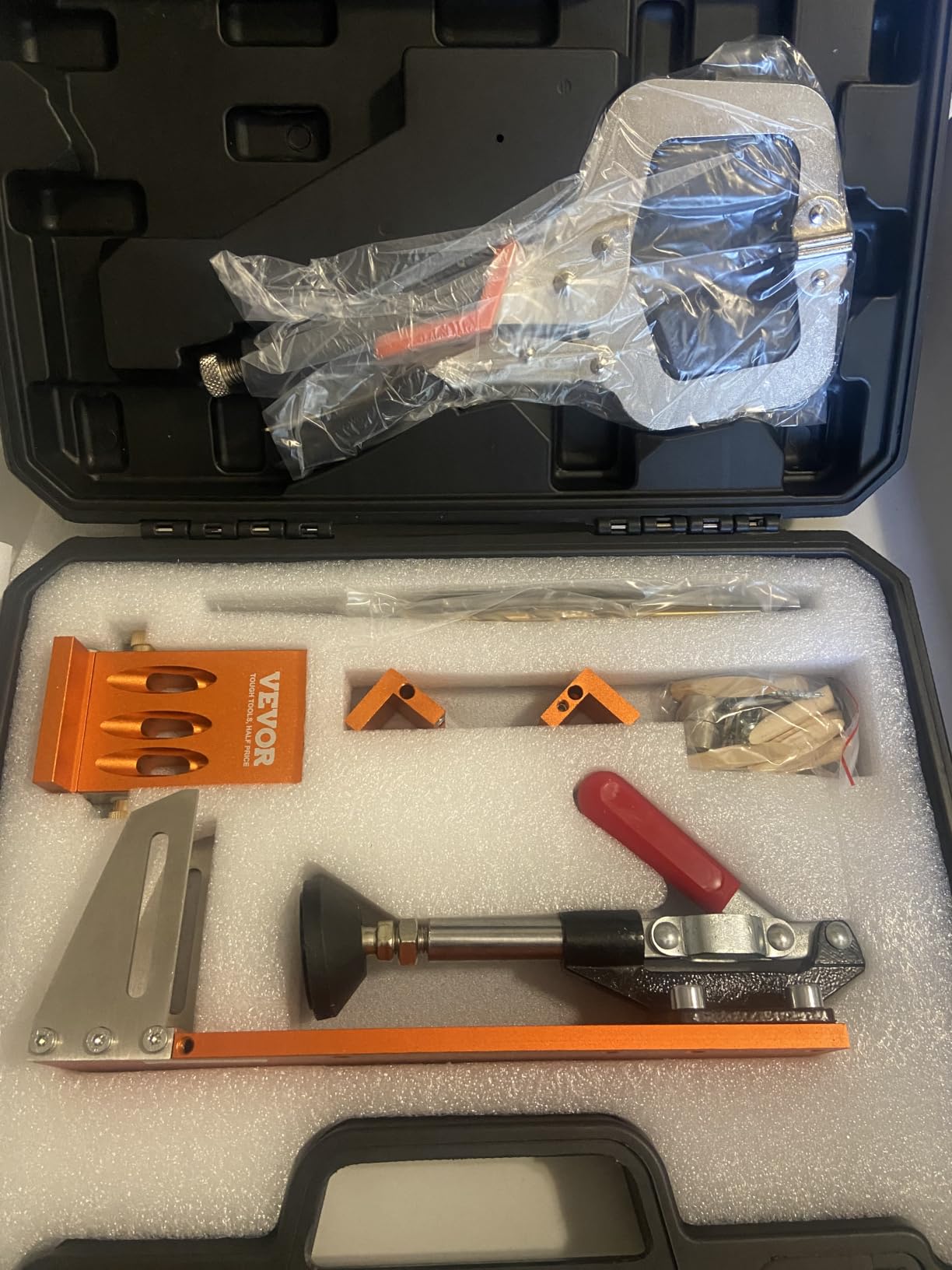 VEVOR Pocket Hole Jig Kit, 34 Pcs Pocket Hole Jig System with 11