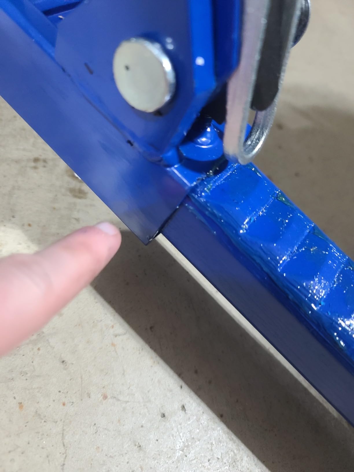 TUFFIOM Car Wheel Dolly Jack Set of 4, Mechanical 6000-lbs Car Skates, 12'' Wheel Vehicle Positioning Jack, Heavy Duty Rollers with Ratcheting Foot Pedal for Tire Auto Repair Moving, Blue customer photo 1
