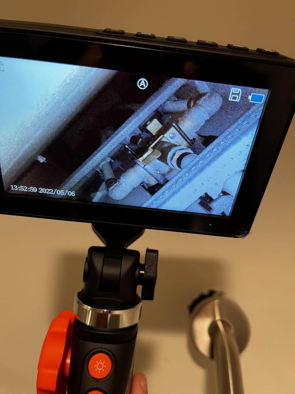 VEVOR 2-Way Articulating Borescope Camera with Light & 5