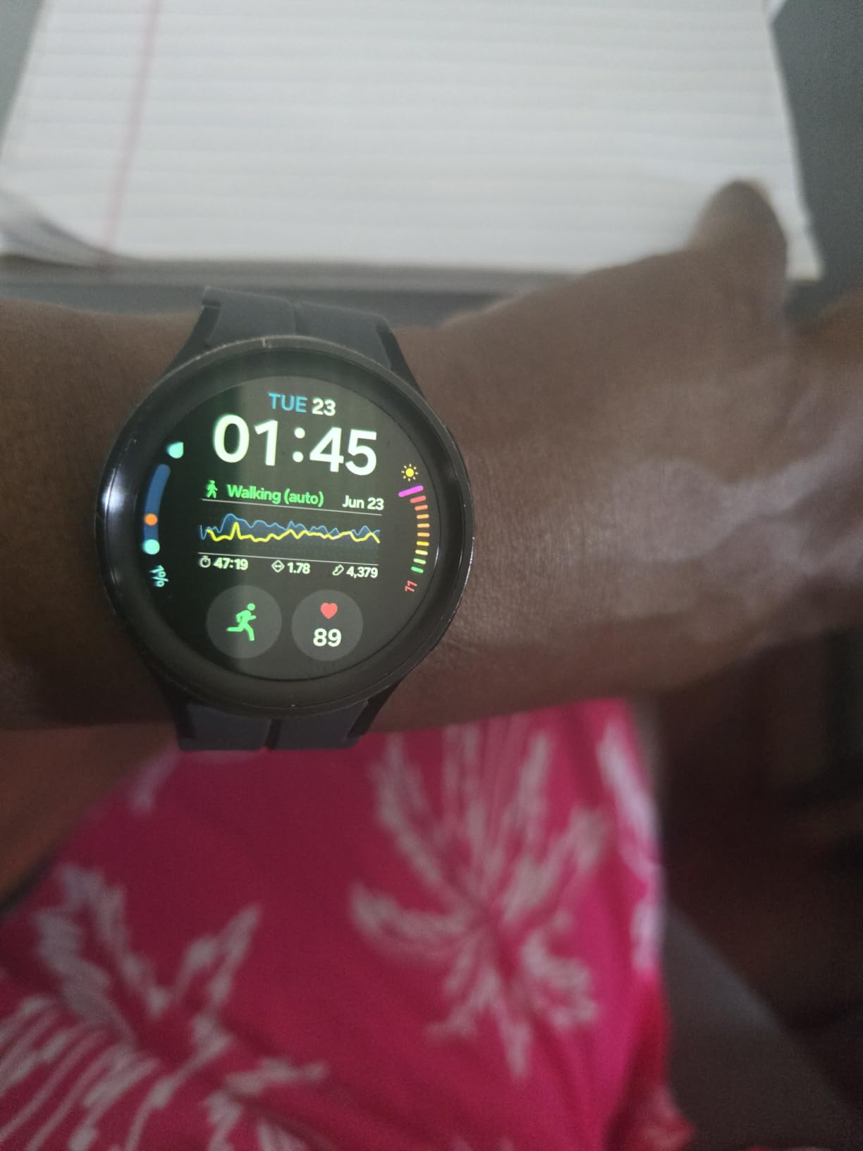 SAMSUNG Galaxy Watch 5 Pro 45mm Bluetooth Smartwatch w/Body, Health, Fitness and Sleep Tracker, Black (Renewed) customer photo 2
