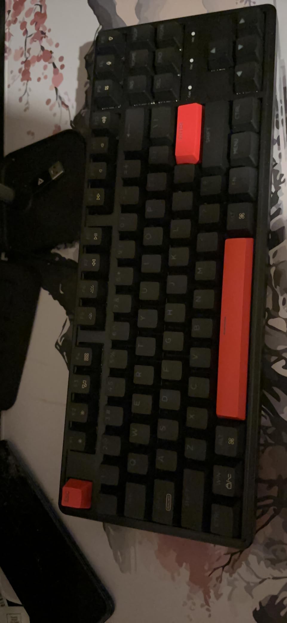 Keychron C3 Pro QMK/VIA Custom Gaming Keyboard, Programmable 87 Keys Compact TKL Layout Gasket Mount, Red LED Backlight Wired Mechanical Keyboard with Brown Switches for Mac/Windows/Linux customer photo 2