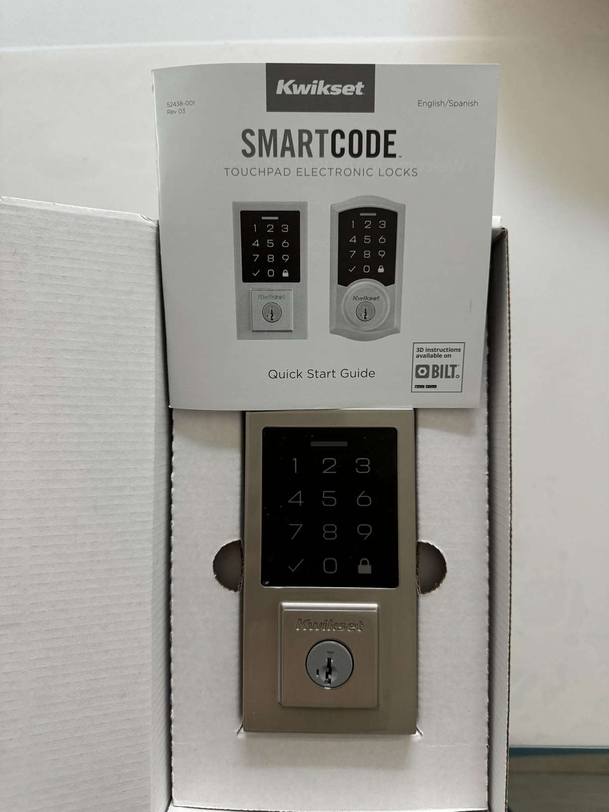Kwikset SmartCode 270 Keyless Entry Electronic Touchpad Deadbolt Door Lock customer photo 2