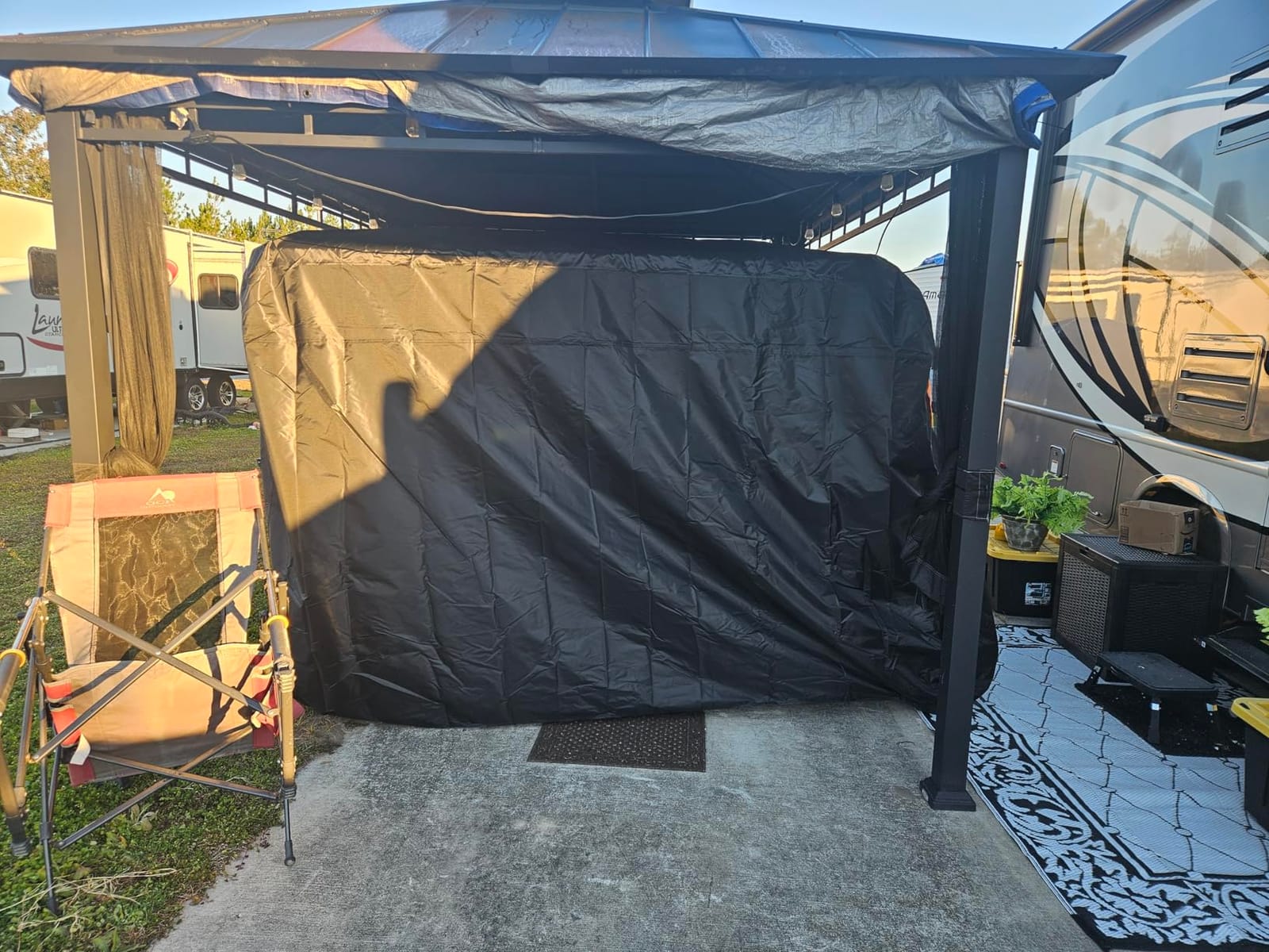 Golf Cart Cover 2/4/6 Passenger Golf Cart Covers Extended Roof Waterproof Outdoor,Durable Weatherproof,Compatible with Club Car, EZGO, Yamaha, Cushman, Evolution, Star,Tomberlin customer photo 1