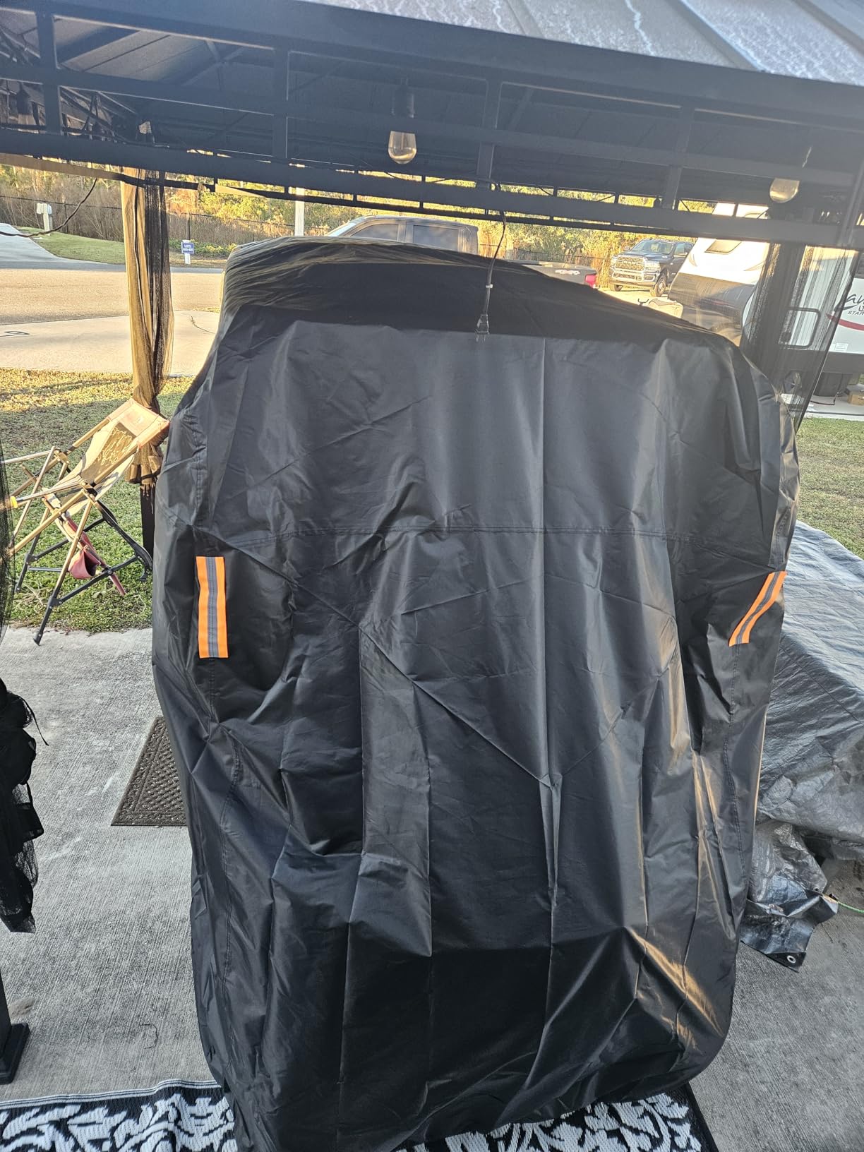 Golf Cart Cover 2/4/6 Passenger Golf Cart Covers Extended Roof Waterproof Outdoor,Durable Weatherproof,Compatible with Club Car, EZGO, Yamaha, Cushman, Evolution, Star,Tomberlin customer photo 2