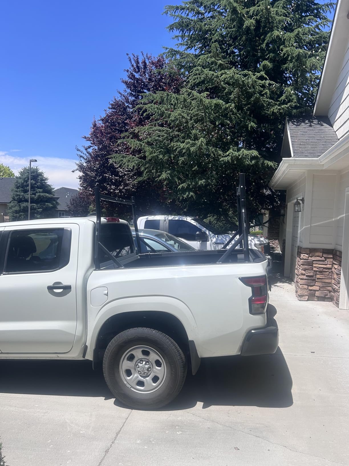 Non-Drilling Steel Truck Rack, Extendable Truck Bed Ladder Rack customer photo 2