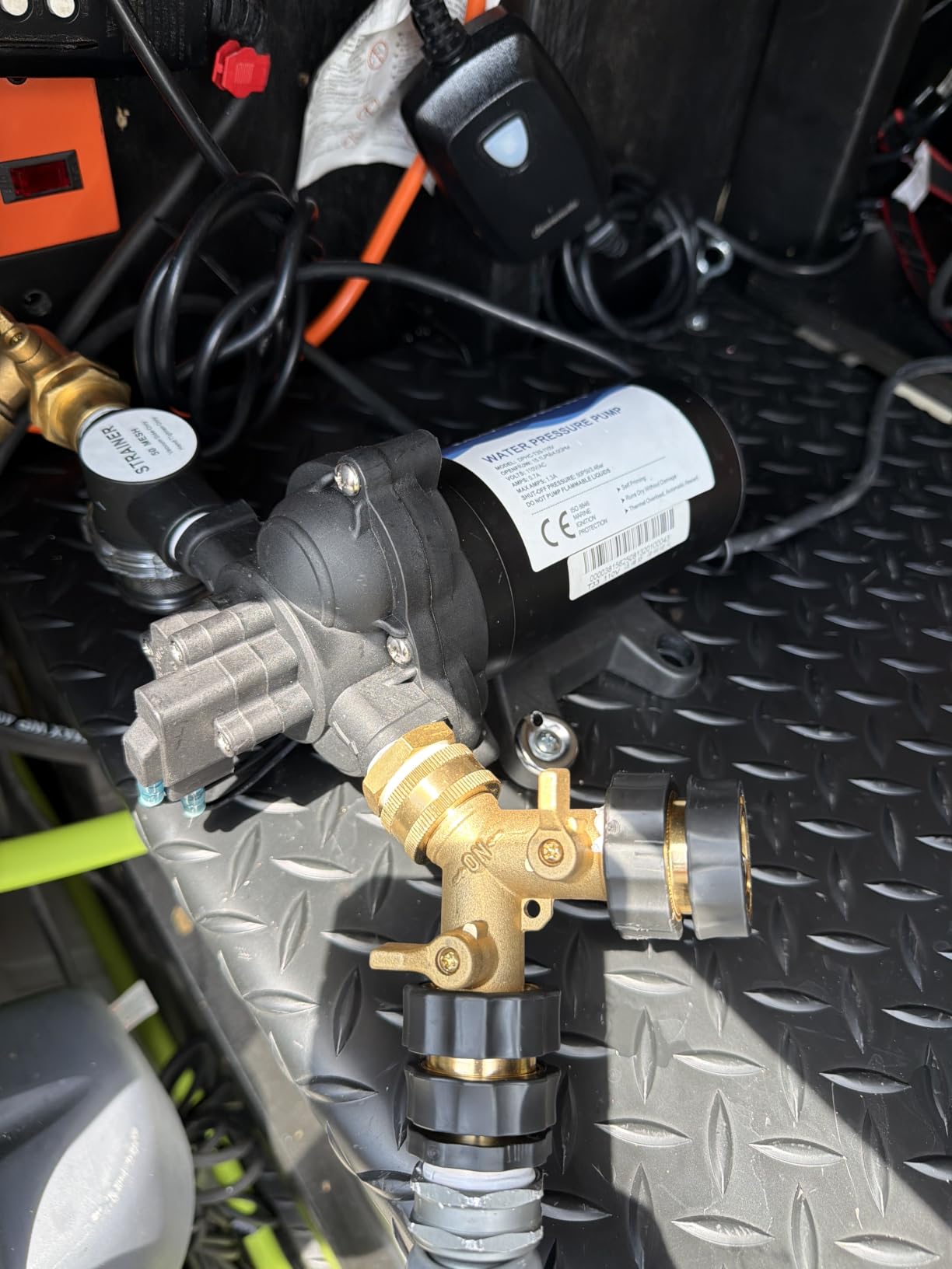 ECO-WORTHY 110V AC Fresh Transfer Diaphragm Water Pump On Demand 5.5GPM 70PSI High Pressure Water Booster Pump 110 Volt with Pressure Switch for Irrigation Garden Hose Sprinkler Home RV customer photo 1