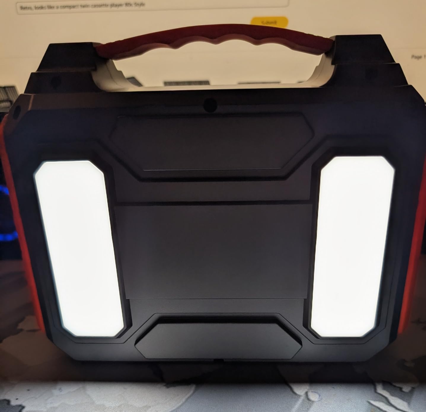 Portable Solar Generator 300W Portable Power Station with 60W Solar Panel | 110V Pure Sine Wave 280Wh Battery Solar Power Pack with USB QC3.0 DC AC Outlet for Camping Smart Device RV Van Outdoor-Orange customer photo 2