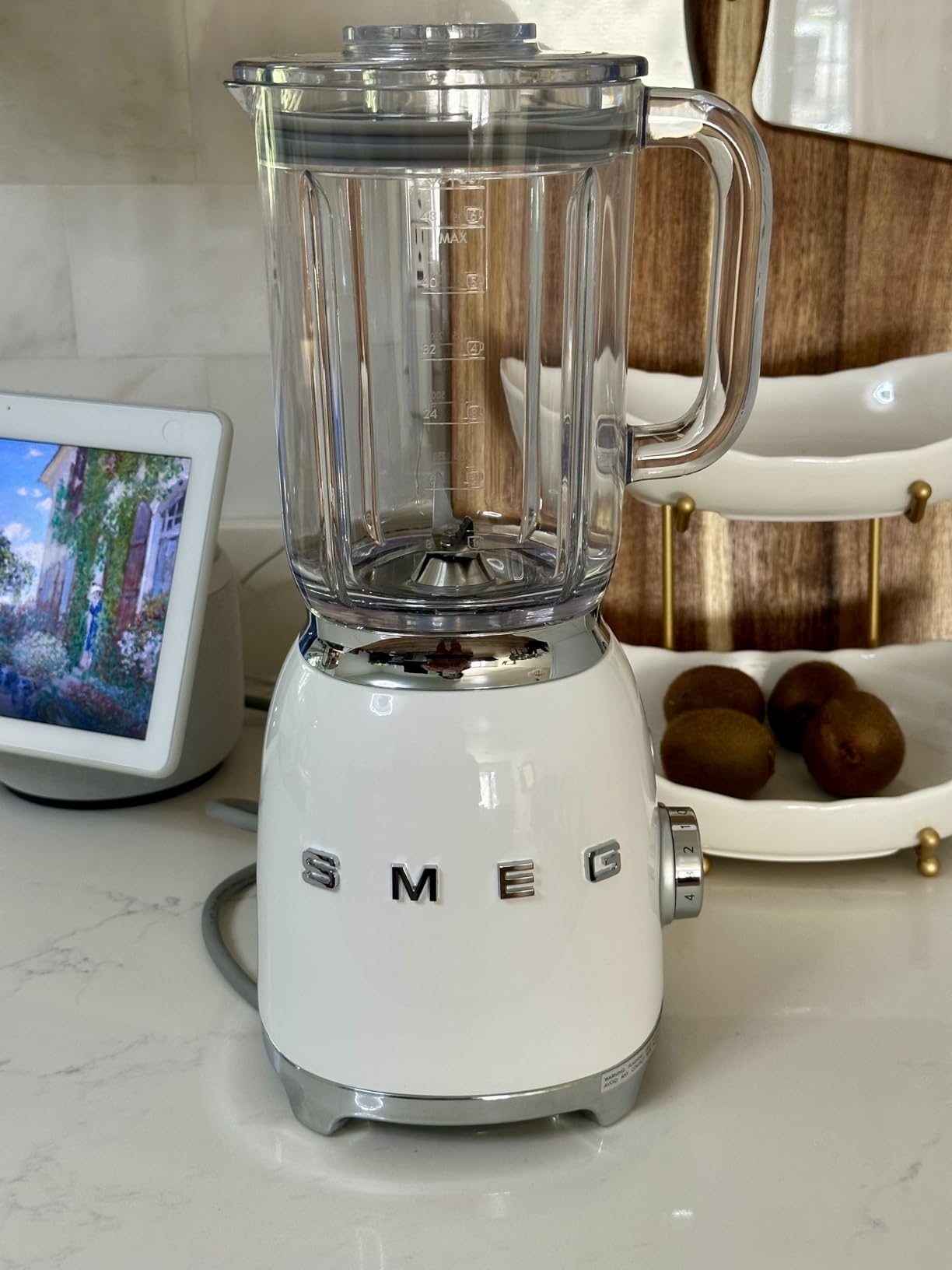 SMEG BLF03 Retro Style Blender – 600W Countertop Blender with 48 oz BPA-Free Jug, 3 Speeds + Pulse, Ice Crush & Smoothie Functions – 50s-Inspired Design-Cream customer photo 1