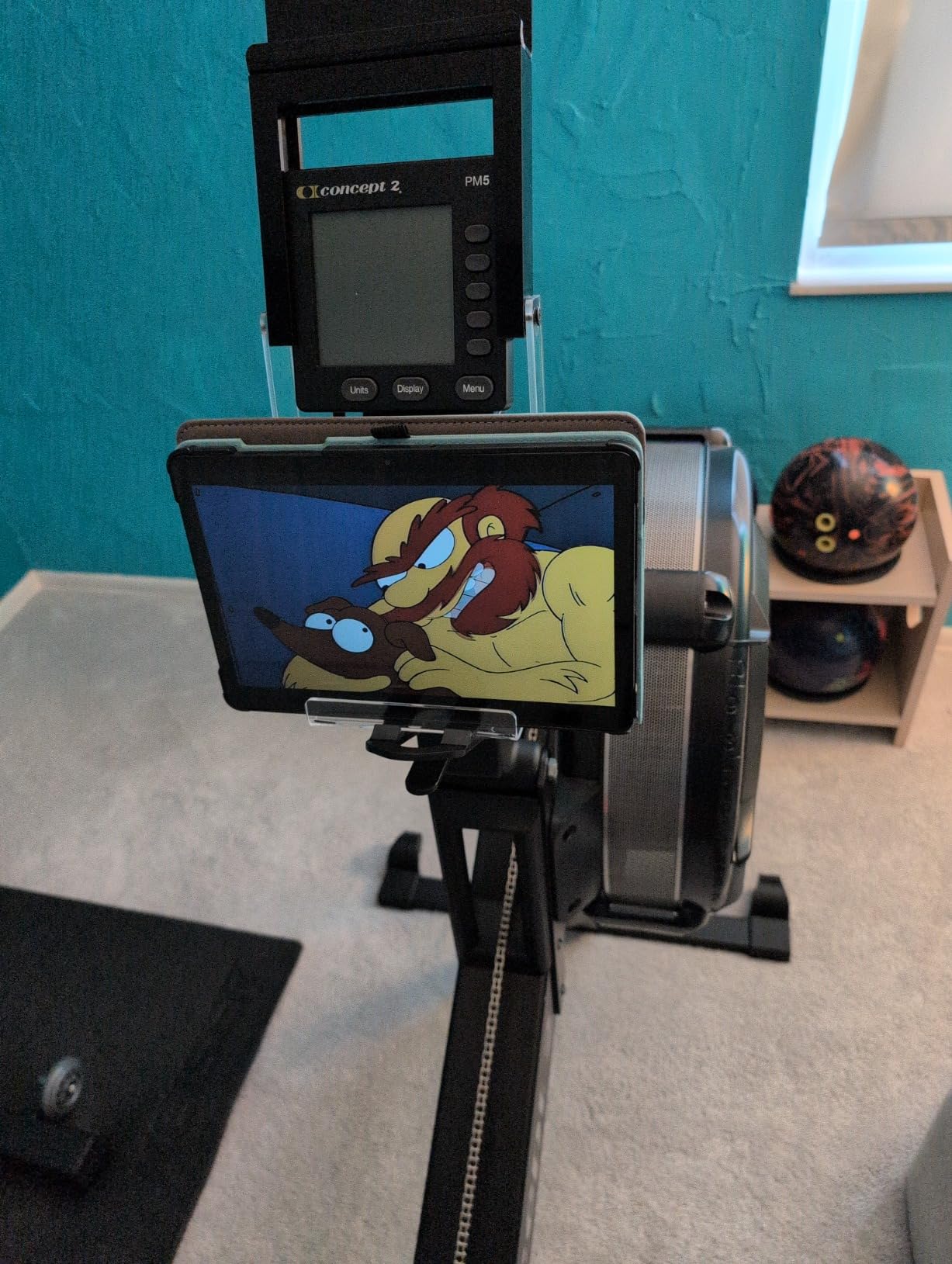 Phone & Tablet Holder Compatible with Concept 2 Rowing Machine & Skierg customer photo 2