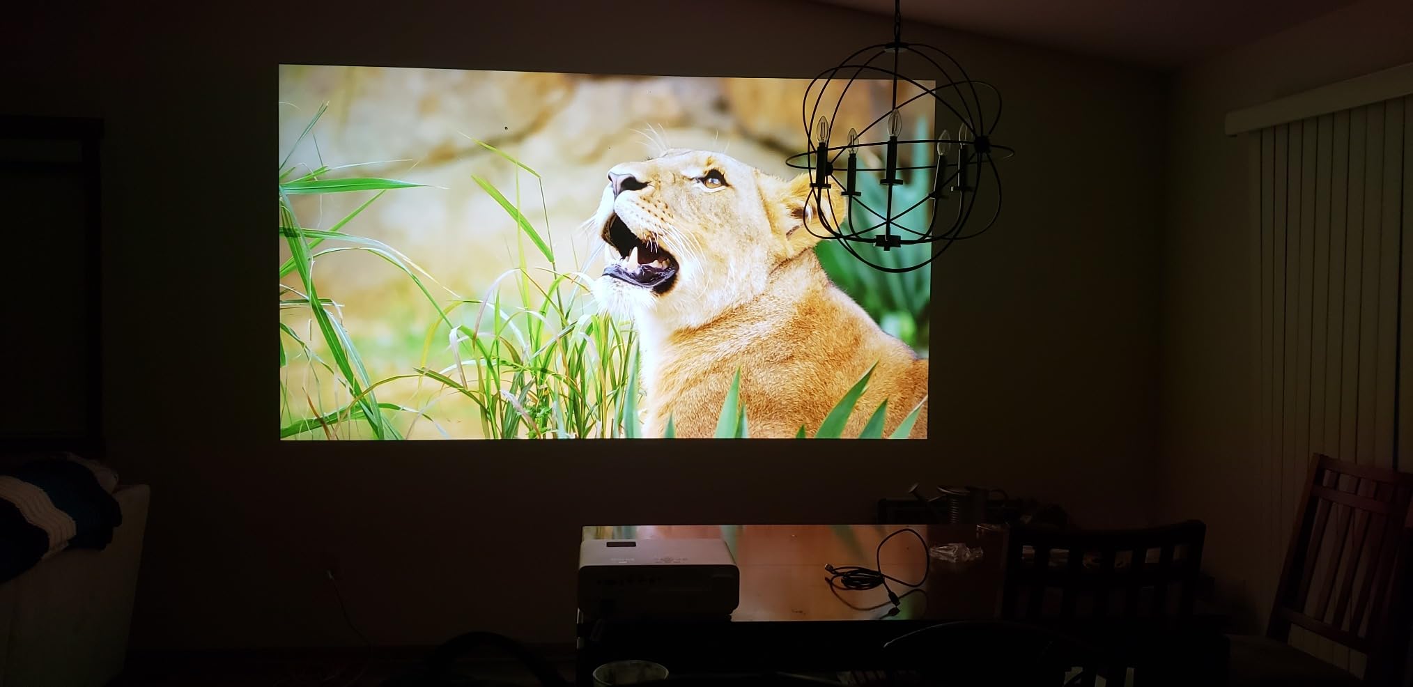 BenQ X500i True 4K HDR Short Throw Gaming Projector 2200 Lumens customer photo 1