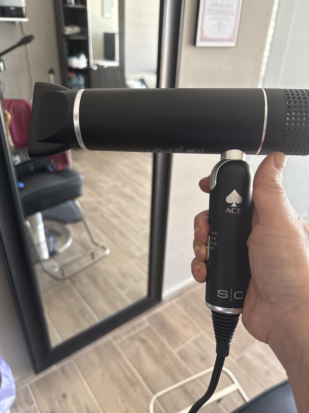 StyleCraft Ace Foldable Hair Dryer with 1600W Motor, Travel-Friendly Design customer photo 1