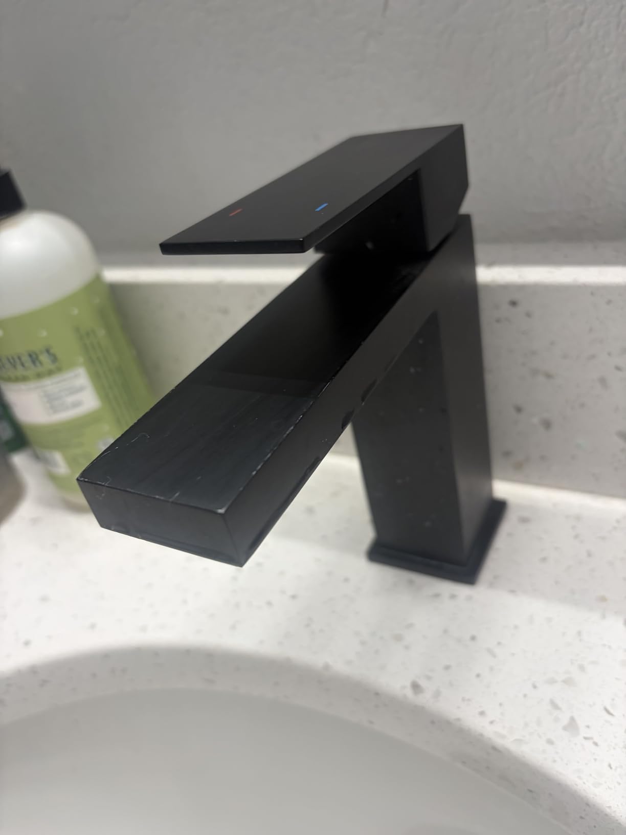 Vessel Sink Faucet Matte Black, ARCORA Single Handle Tall Bathroom Faucet, Single Hole Lavatory Vanity Mixer Tap with Pop Up Drain and Faucet Supply Lines customer photo 1
