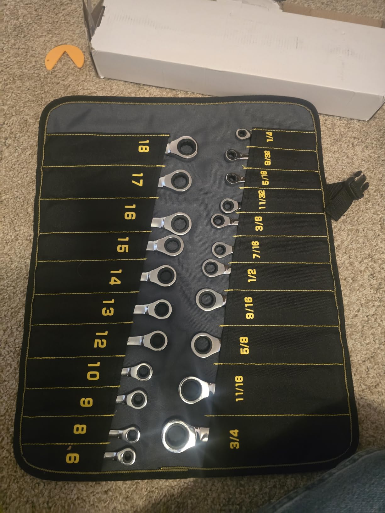 GRENPRO 22PC Ratcheting Wrench Set SAE&Metric Combination Open End Wrenches customer photo 1