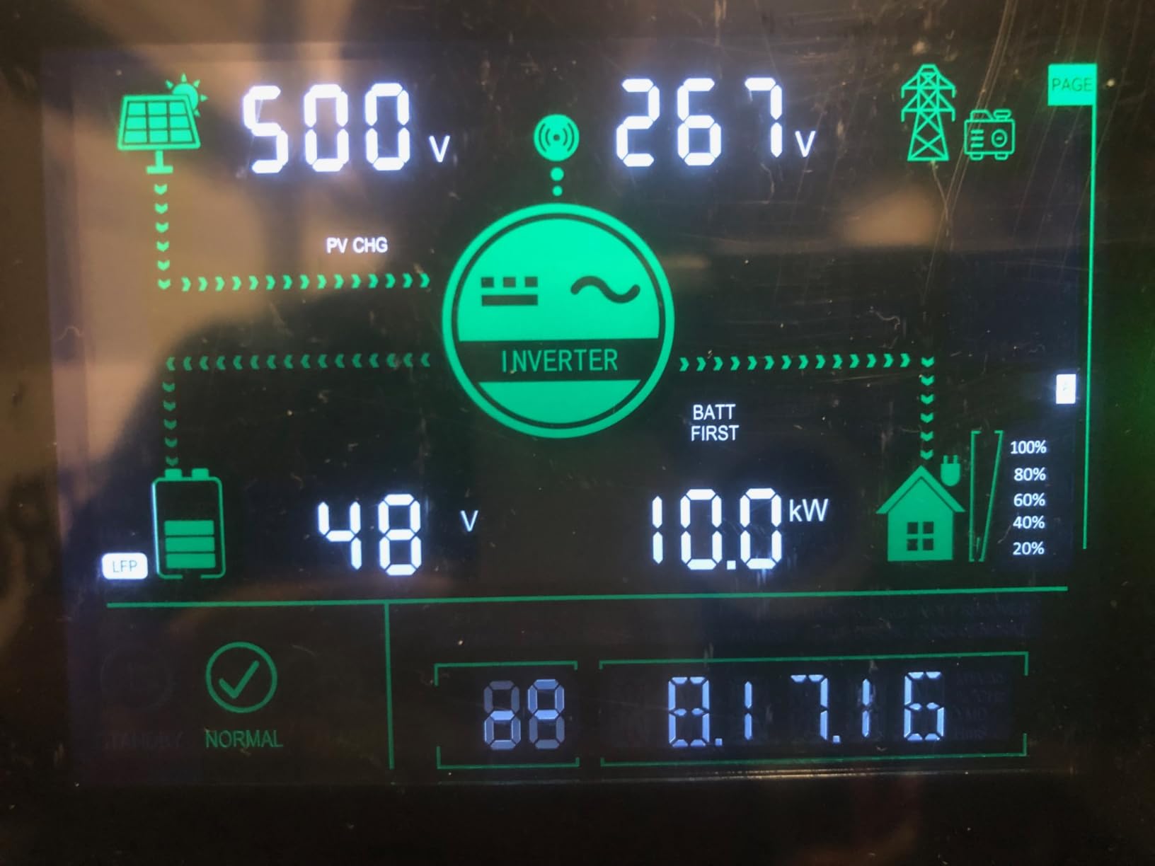 SUNGOLDPOWER 10000W 48V Solar Inverter, Split Phase Built-in 2 MPPTs, Max 200A Battery Charging, AC Input/Output 120V/240V(settable),Pure Sine Wave Inverter(BMS COMM) UL1741 SPH10048P customer photo 2