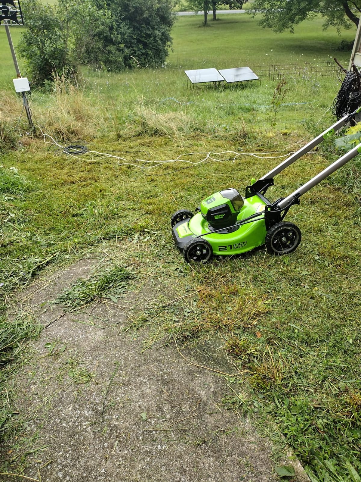 Greenworks 80V 21in Push Lawn Mower, 4.0 Ah Battery and Charger customer photo 1