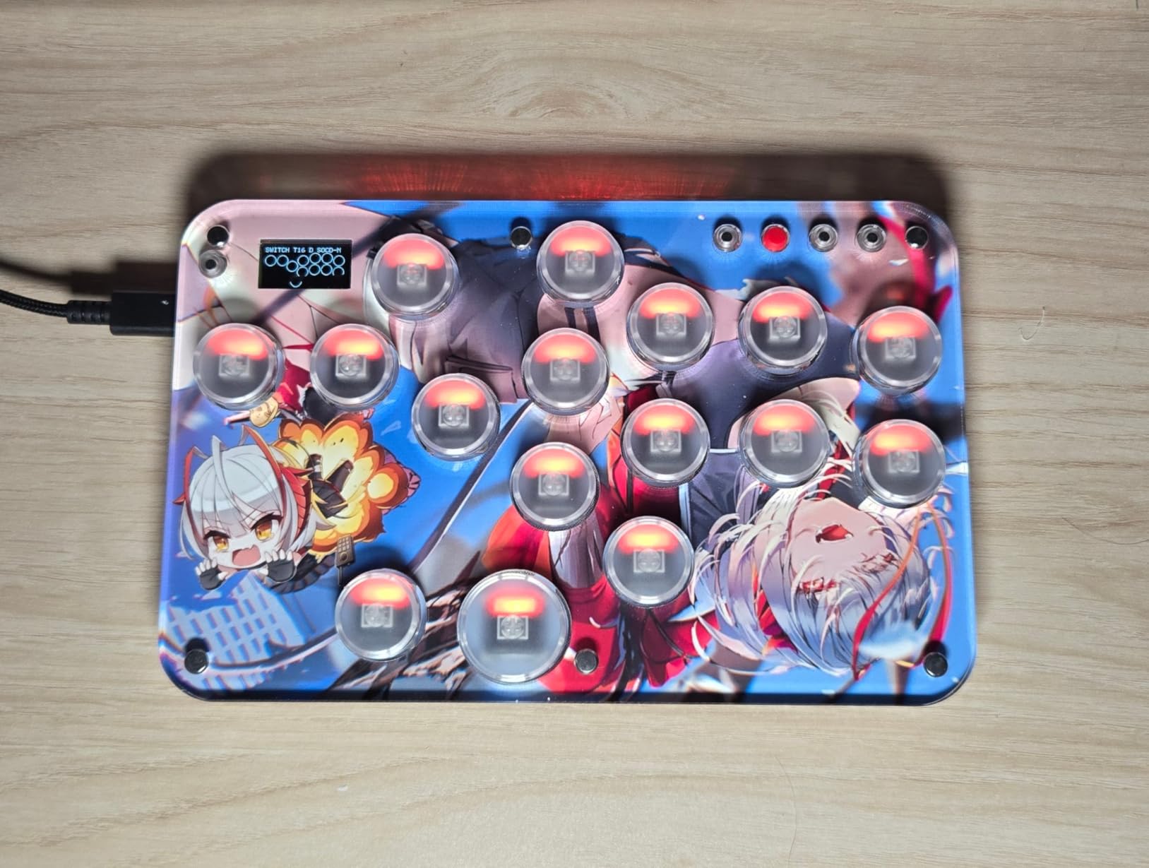Sehawei Haute42 16-Key Leverless Arcade Stick, RGB Fighting Game Controller customer photo 2