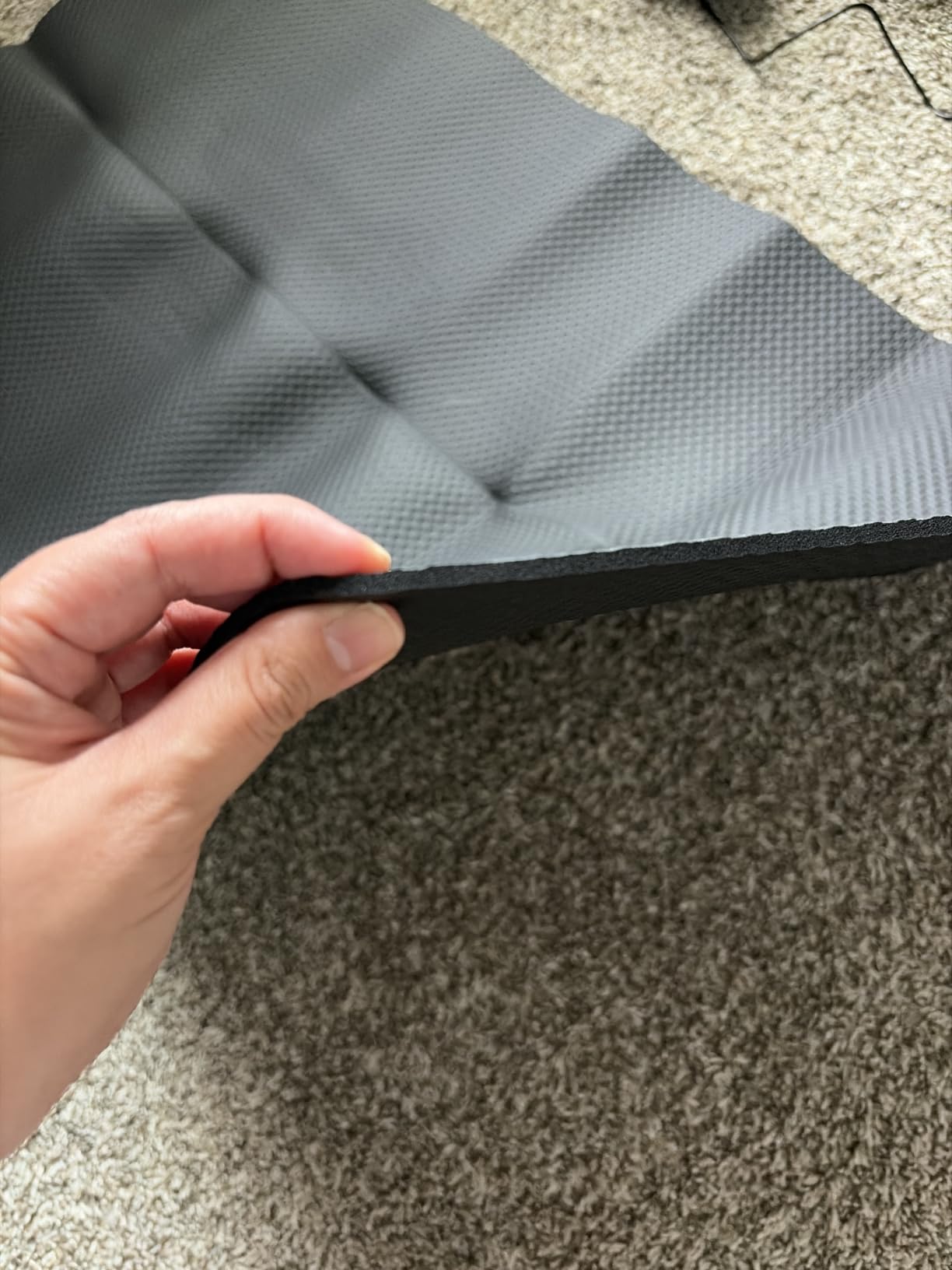 Bike Mat,Treadmill Mat for Carpet,Mats for Elliptical Machine Walking Pad customer photo 1