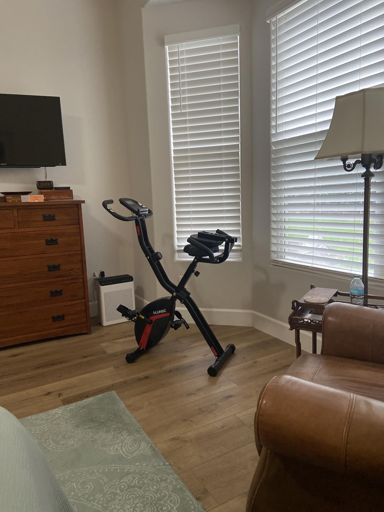 Bike Mat,Treadmill Mat for Carpet,Mats for Elliptical Machine Walking Pad customer photo 2