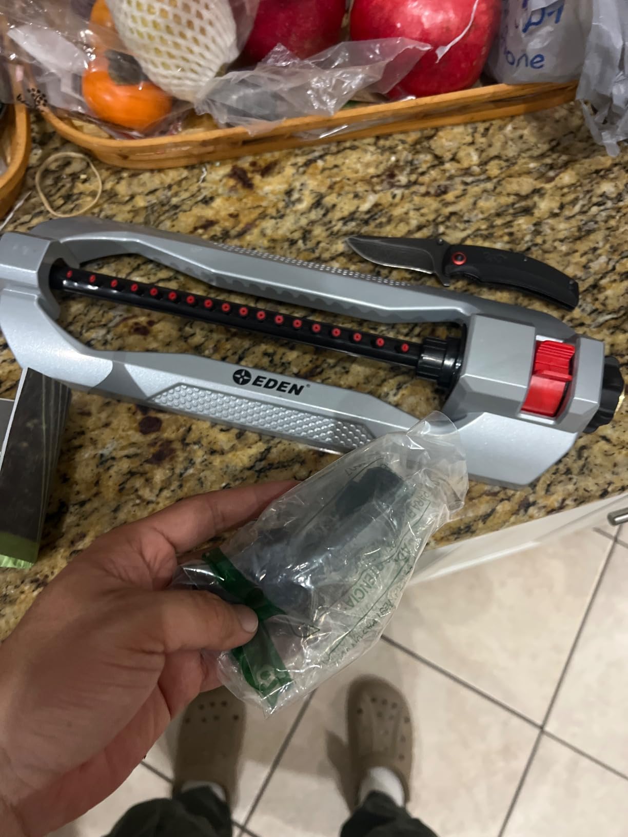 Eden 94110 Heavy-Duty Metal Oscillating Sprinkler | Covers Up to 3,315 sq. ft., 18 Precision Nozzles, Adjustable Range, Turbo Drive Motor, Quick Connect Bundle customer photo 2