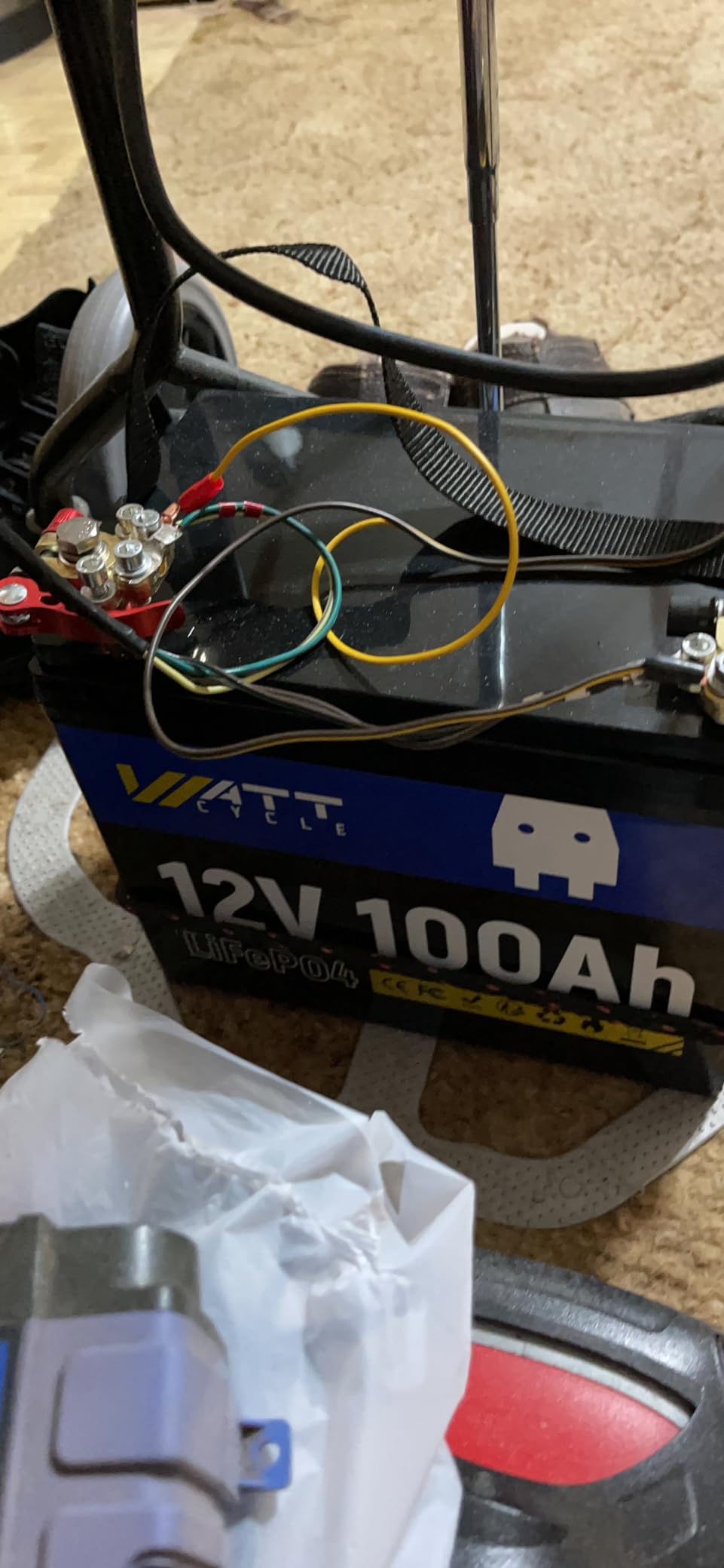 WattCycle 12V 100Ah LiFePO4 Battery, BCI Group 24 customer photo 1