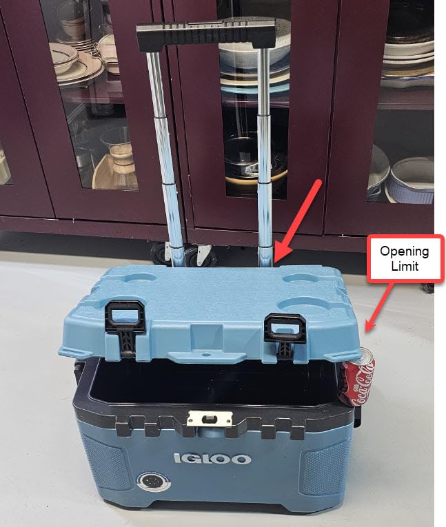 Igloo Trailmate 52Qt Wheeled Cooler, Insulated Hard Shell Ice Chest, Carbonite customer photo 2