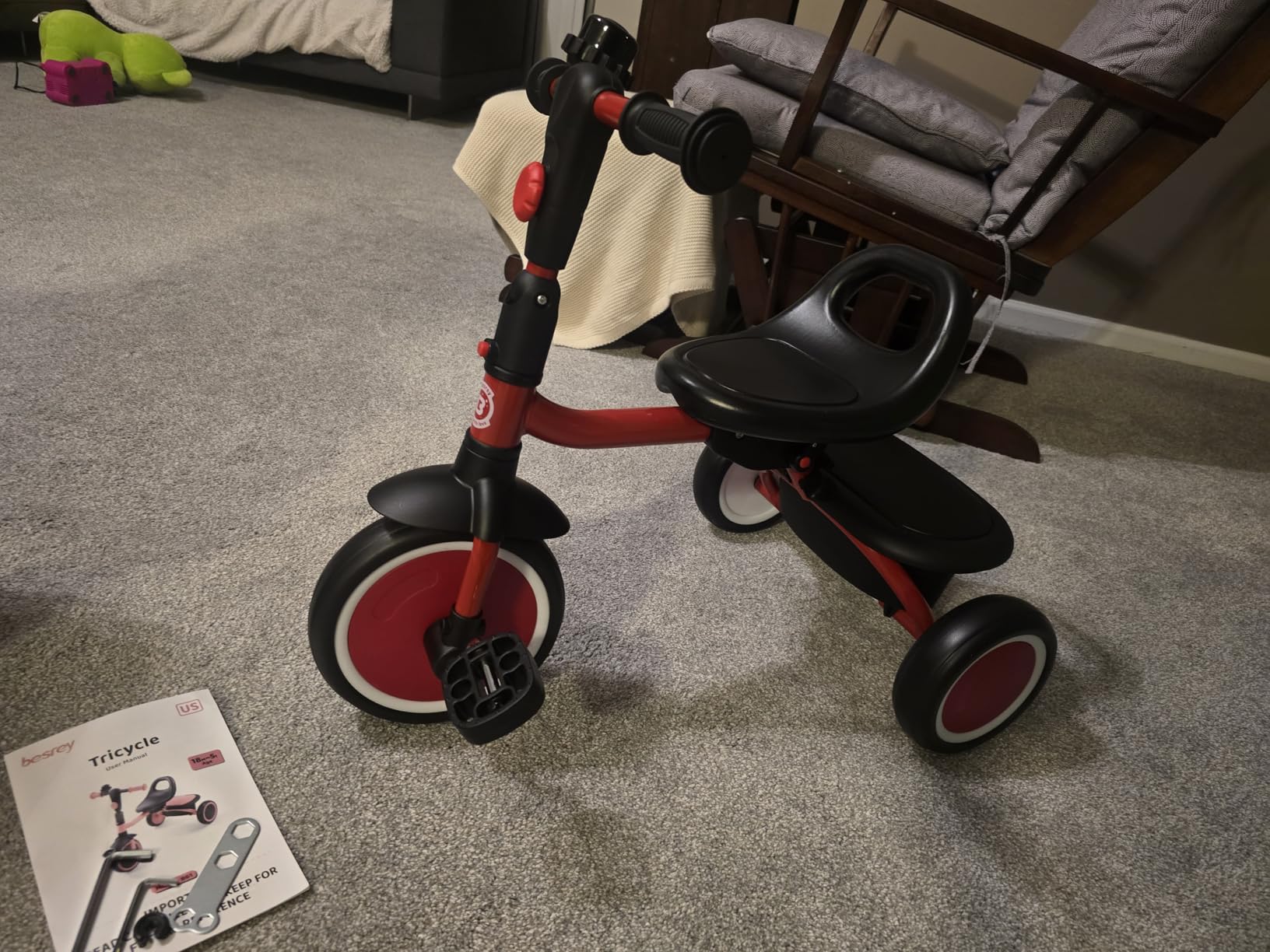 besrey Toddler Tricycle with Bell, for Ages 18 Months to 5 Years customer photo 2