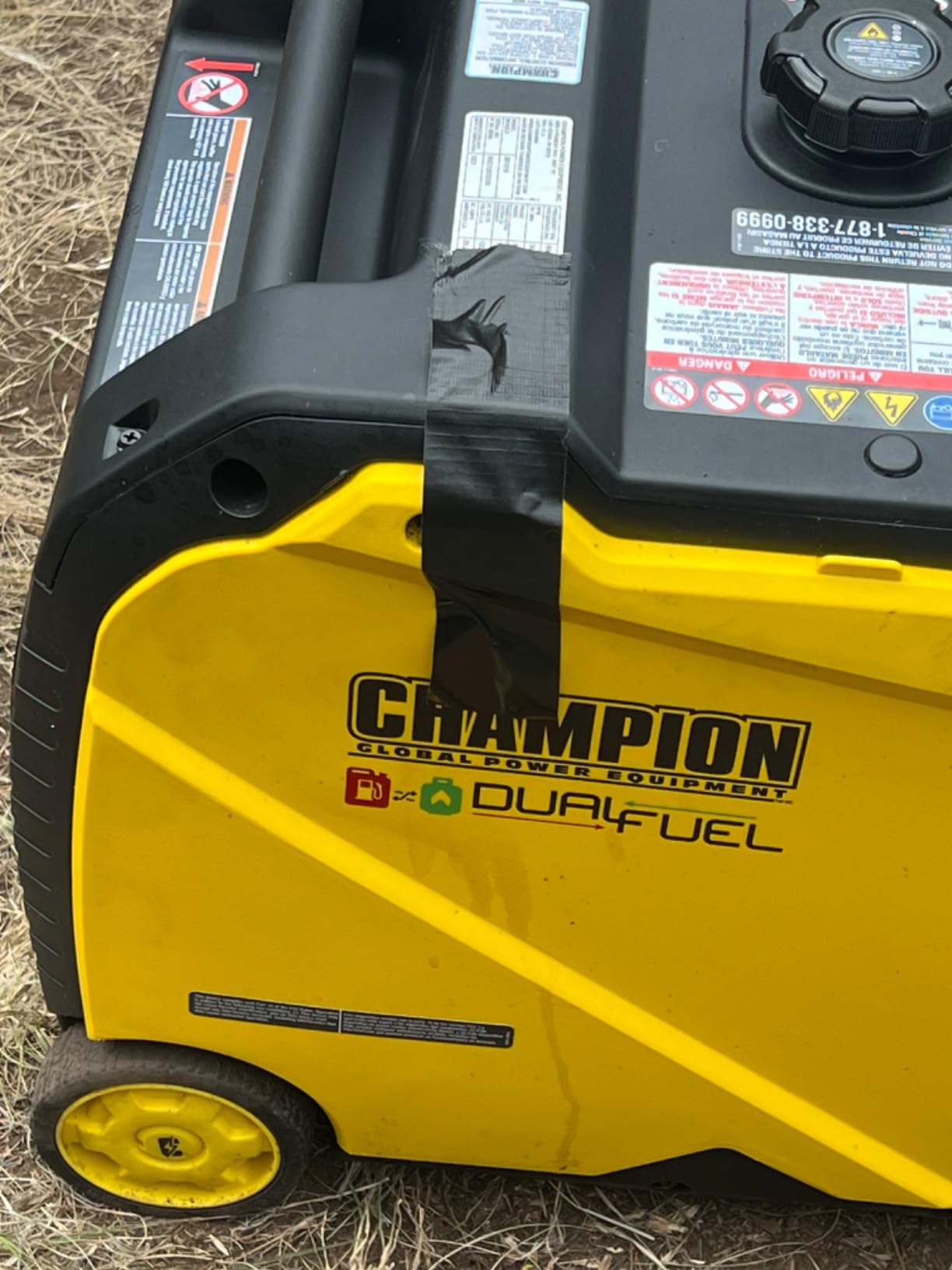 Champion 4500-Watt Electric Start Dual Fuel Portable Inverter Generator customer photo 2